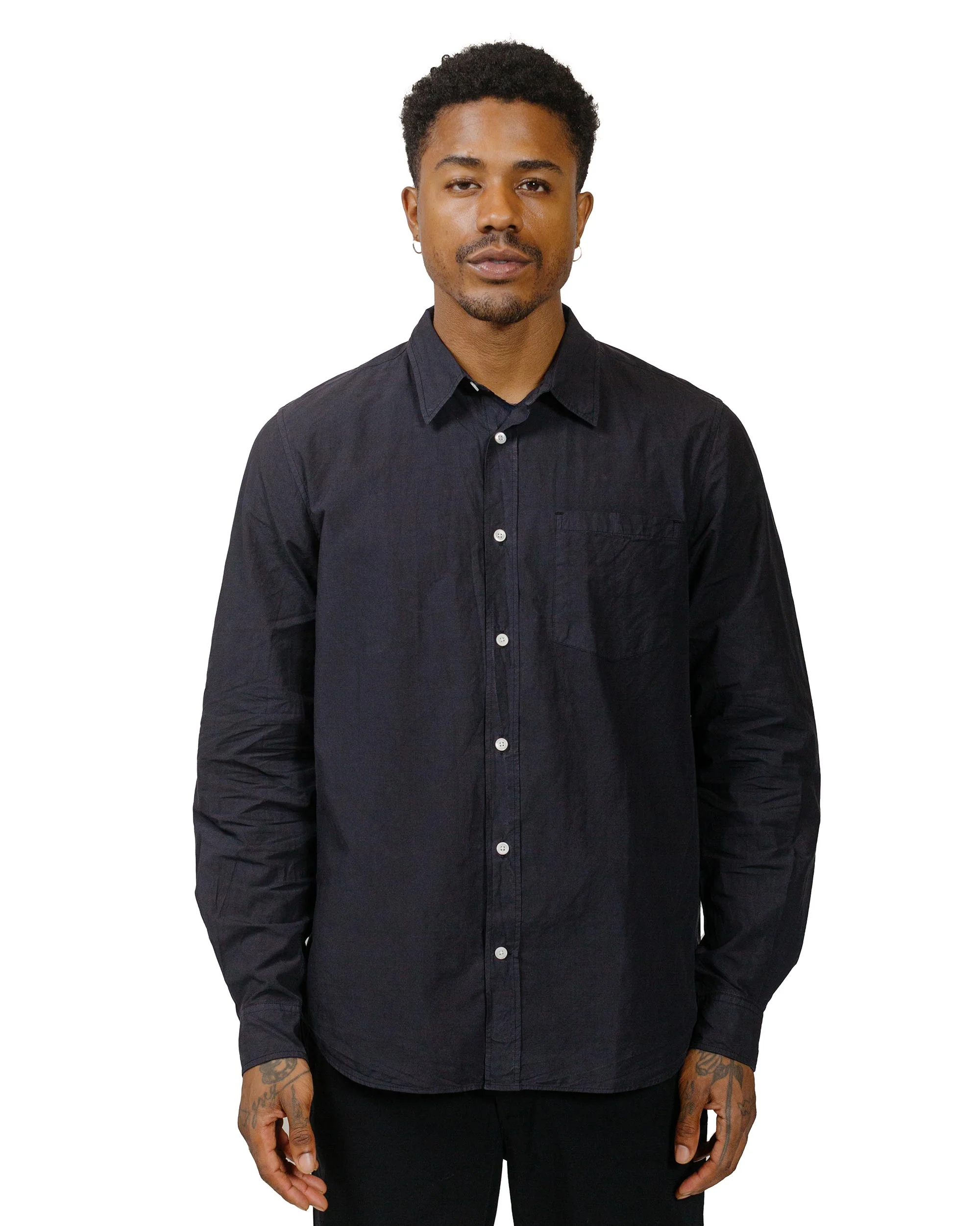 Norse Projects Osvald Tencel Dark Navy - Image 2