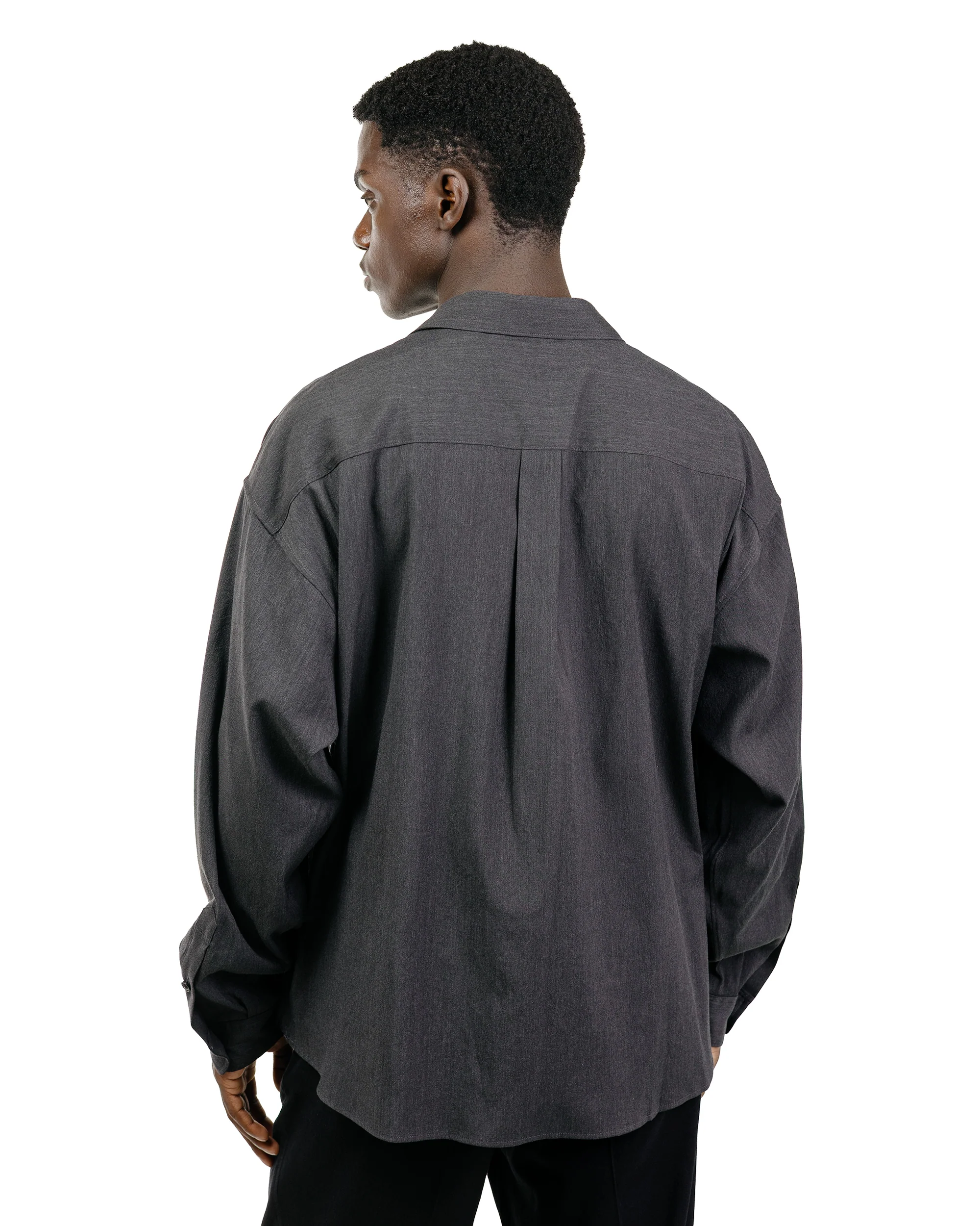 Old Joe Asymmetry Front Tunic Shirts (Long-Sleeve) Graphite - Image 4