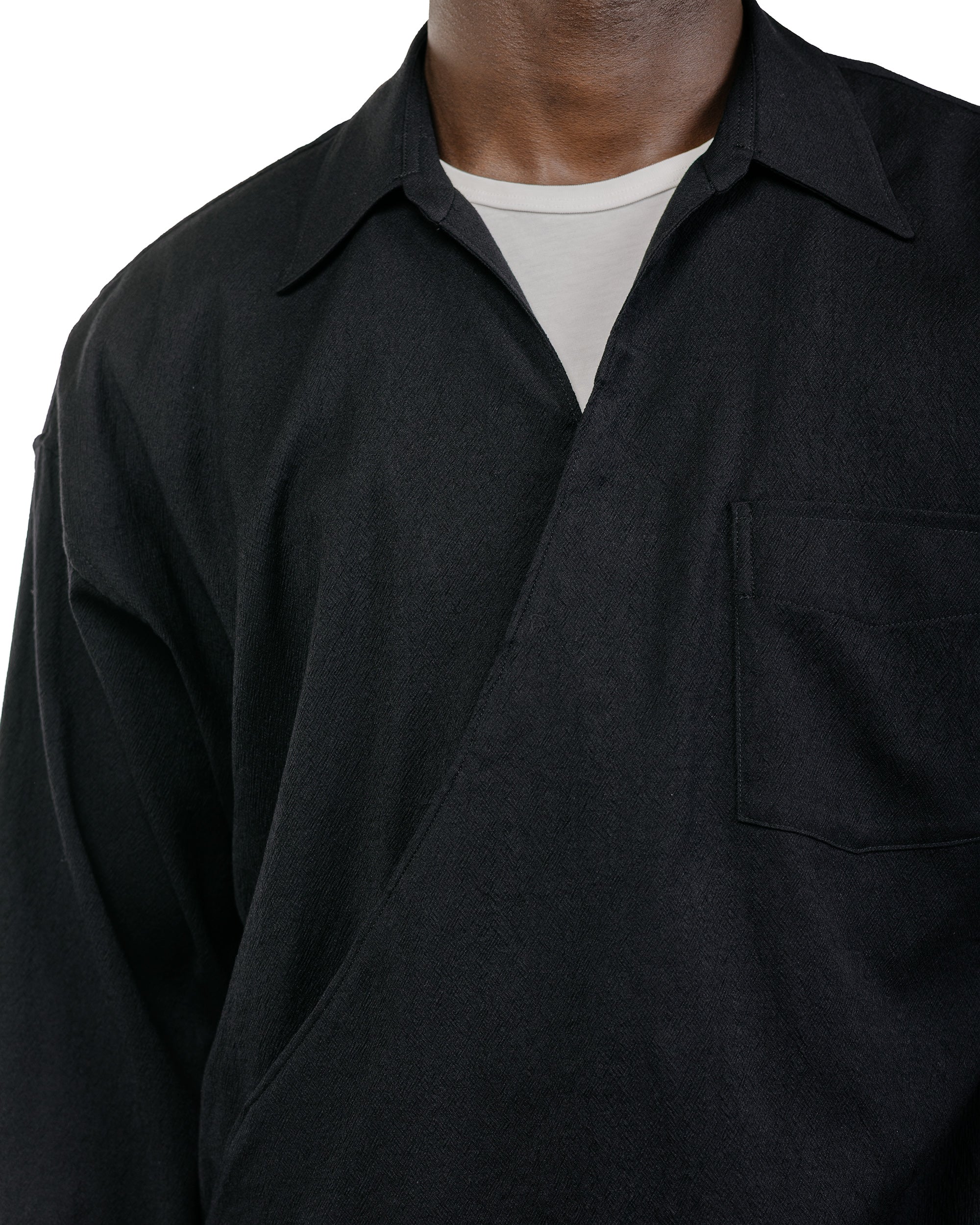 Old Joe Asymmetry Front Tunic Shirts (Long-Sleeve) Onyx - Image 3