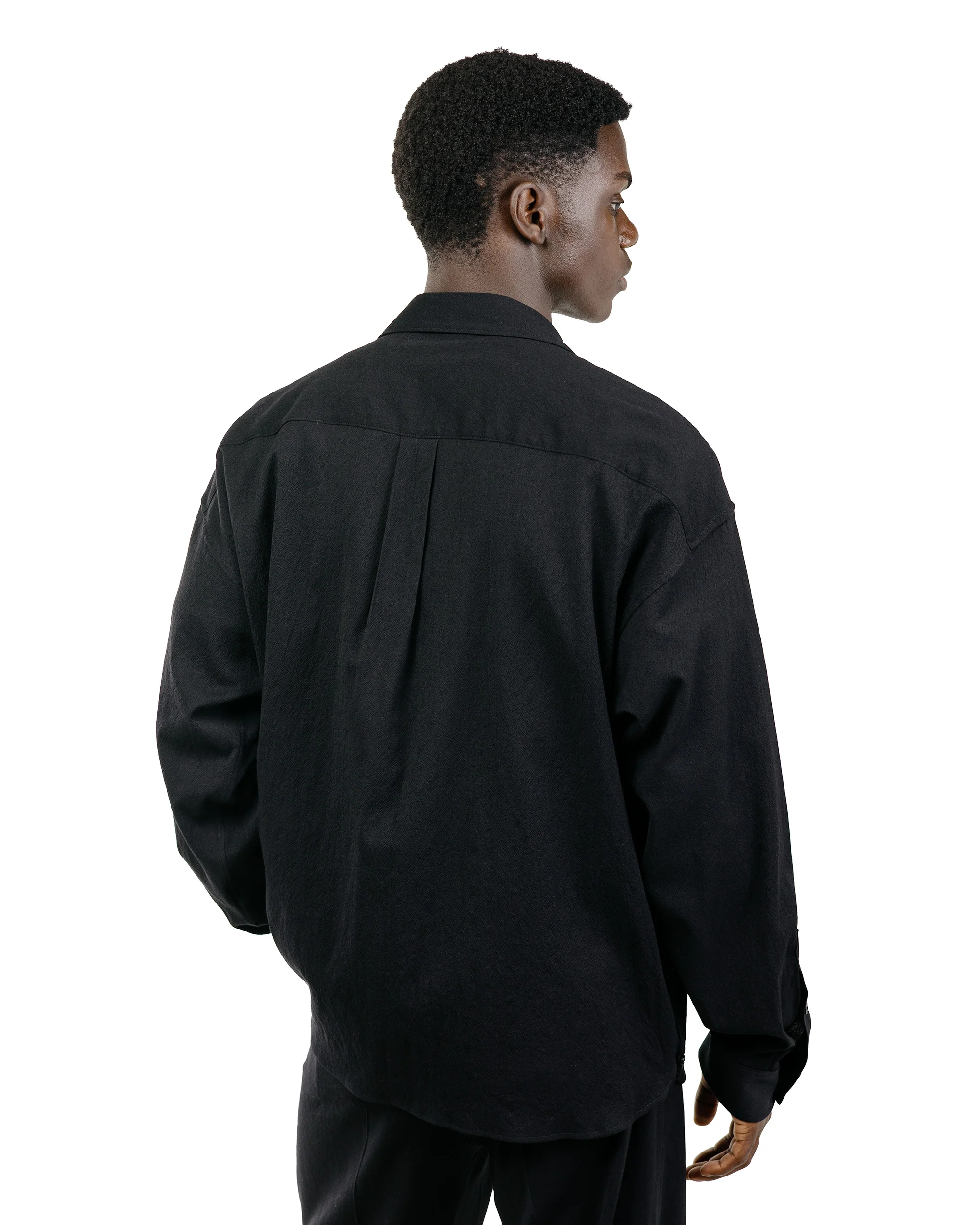 Old Joe Asymmetry Front Tunic Shirts (Long-Sleeve) Onyx - Image 4