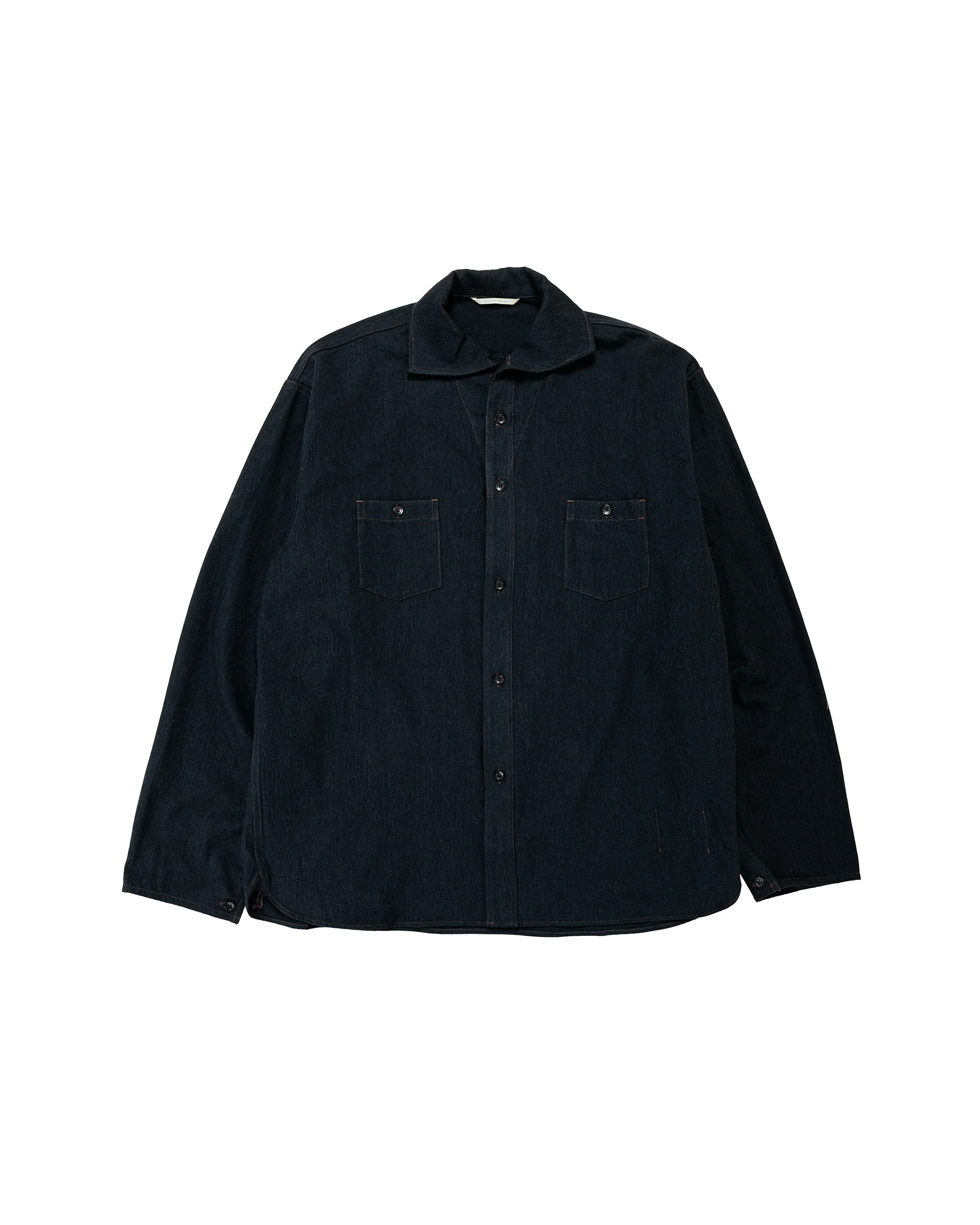 Old Joe Camp Collar Marine Shirts Long Sleeve Black