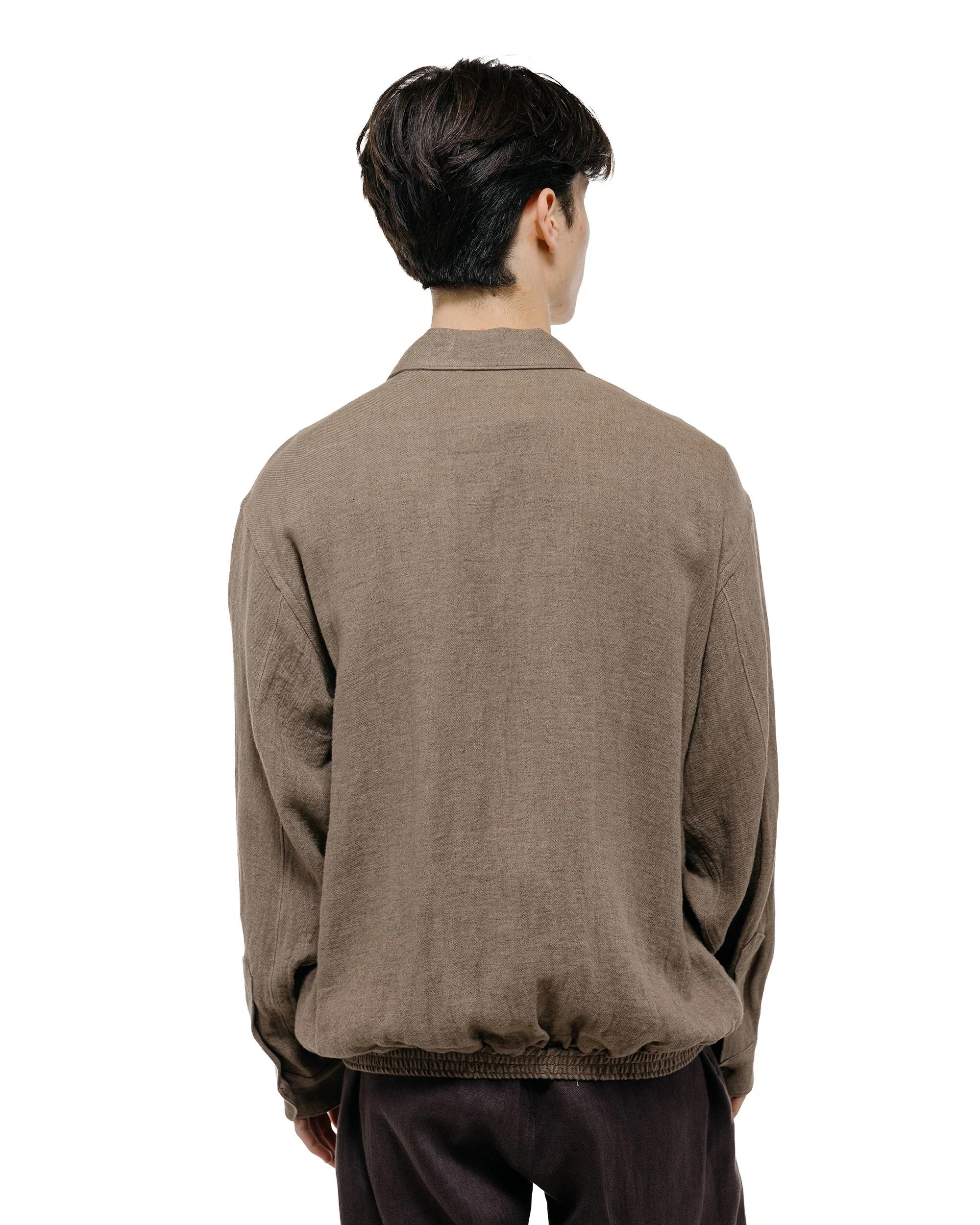 Old Joe Gathered Waist Marlboro Shirts Long Sleeve Dune - Image 4