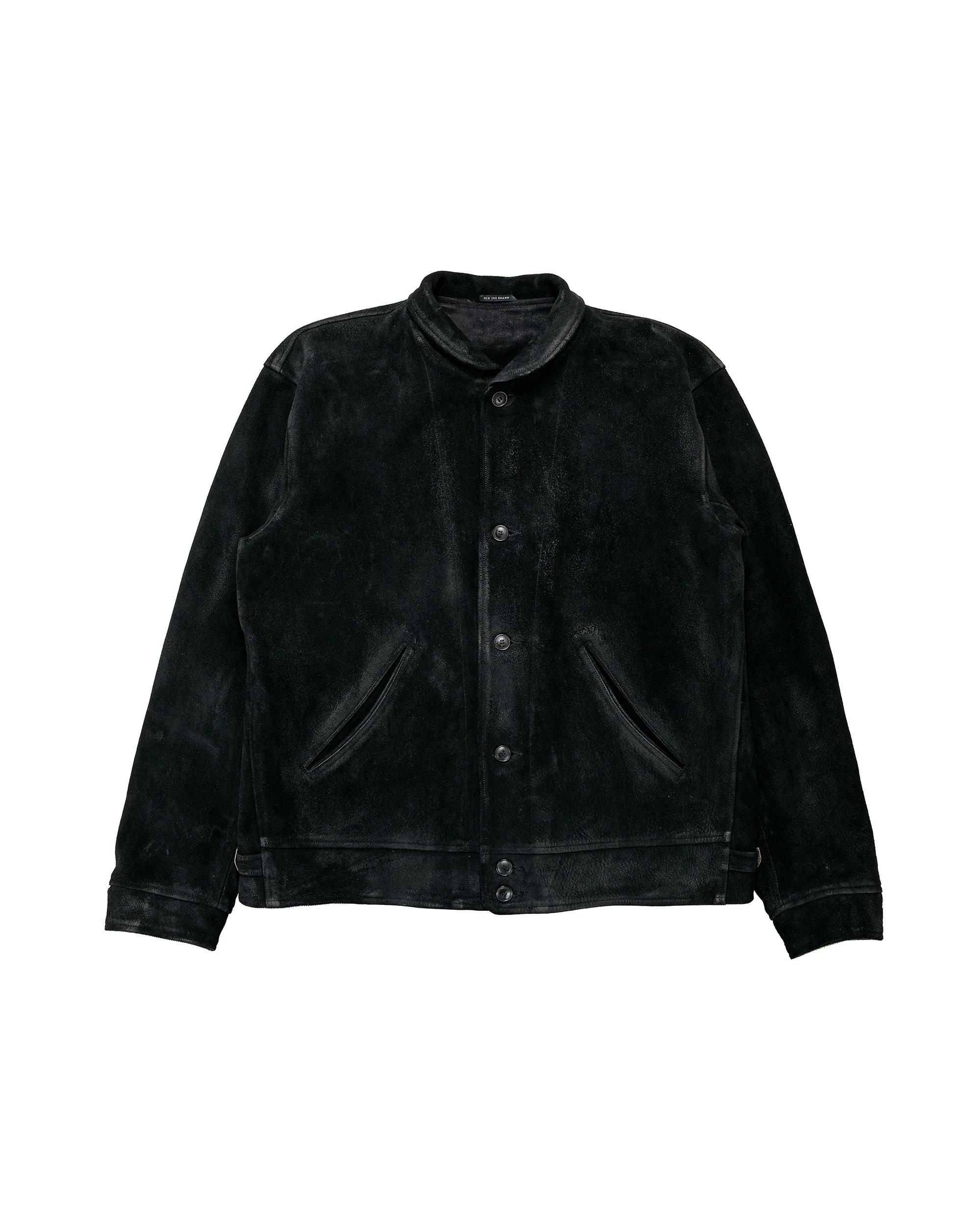 Old Joe Patina Horse-Hide Cossack Jacket Rough Out Patina Black