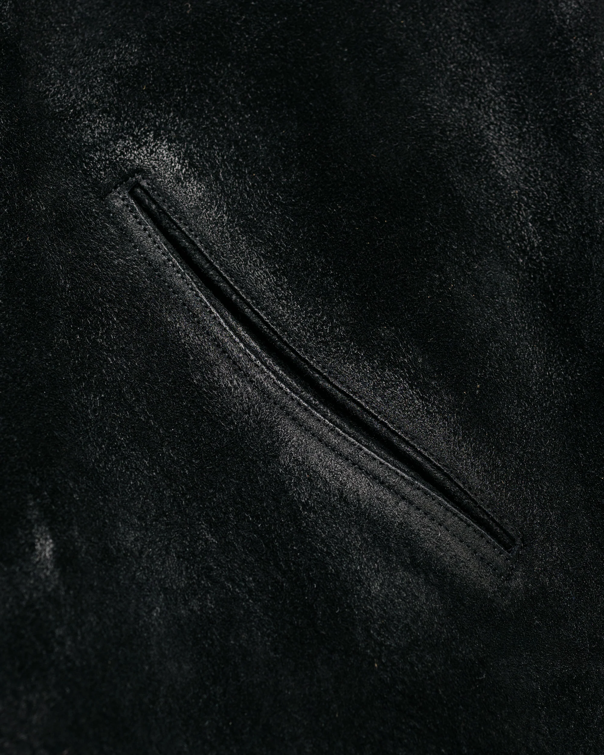 Old Joe Patina Horse-Hide Cossack Jacket Rough Out Patina Black - Image 6