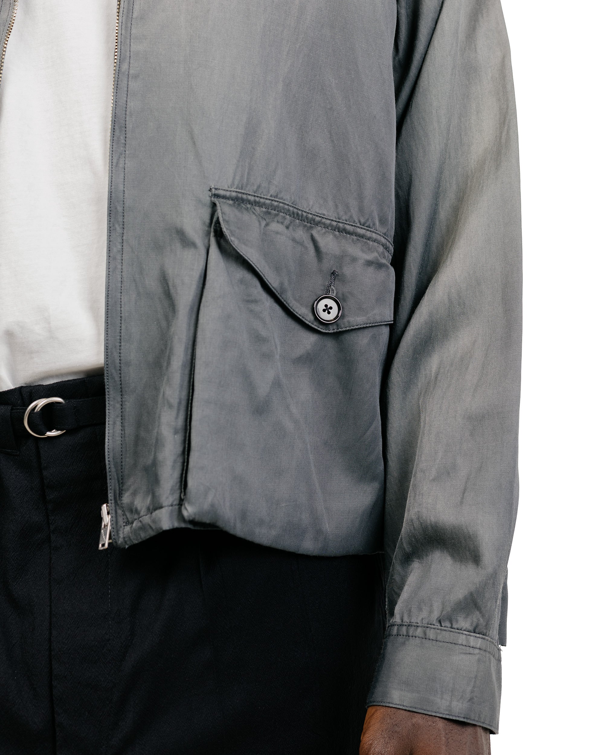 Old Joe Patina-Rayon Weather Chief Jacket Celadon - Image 3