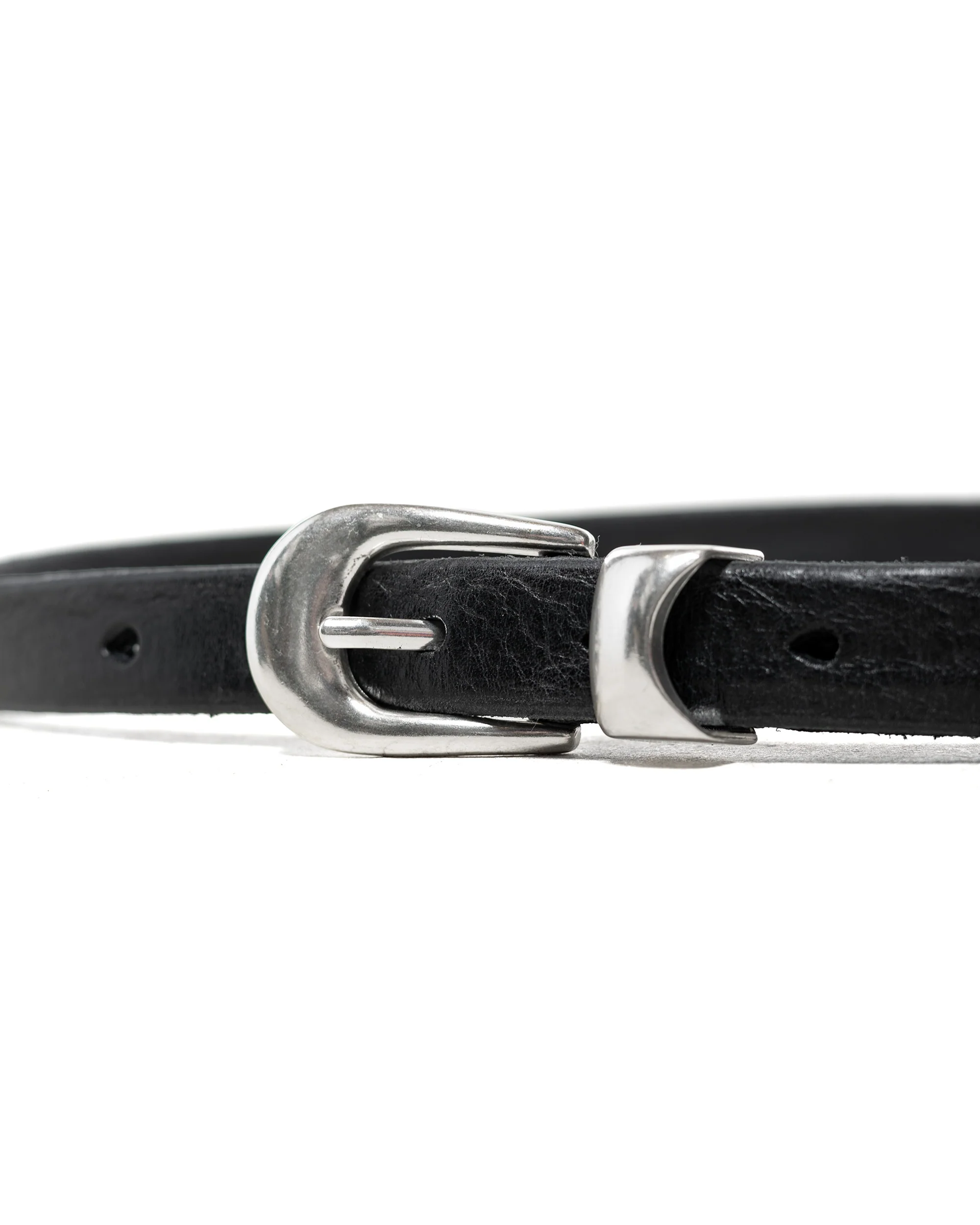 Our Legacy Belt 2CM Black Leather - Image 3