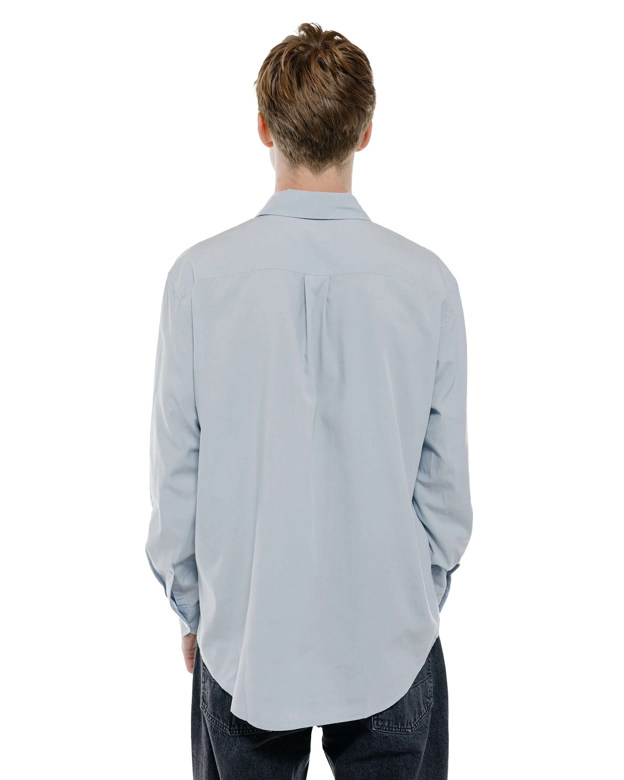 Our Legacy Beyond Shirt Powder Blue Liquid Poplin - Image 5