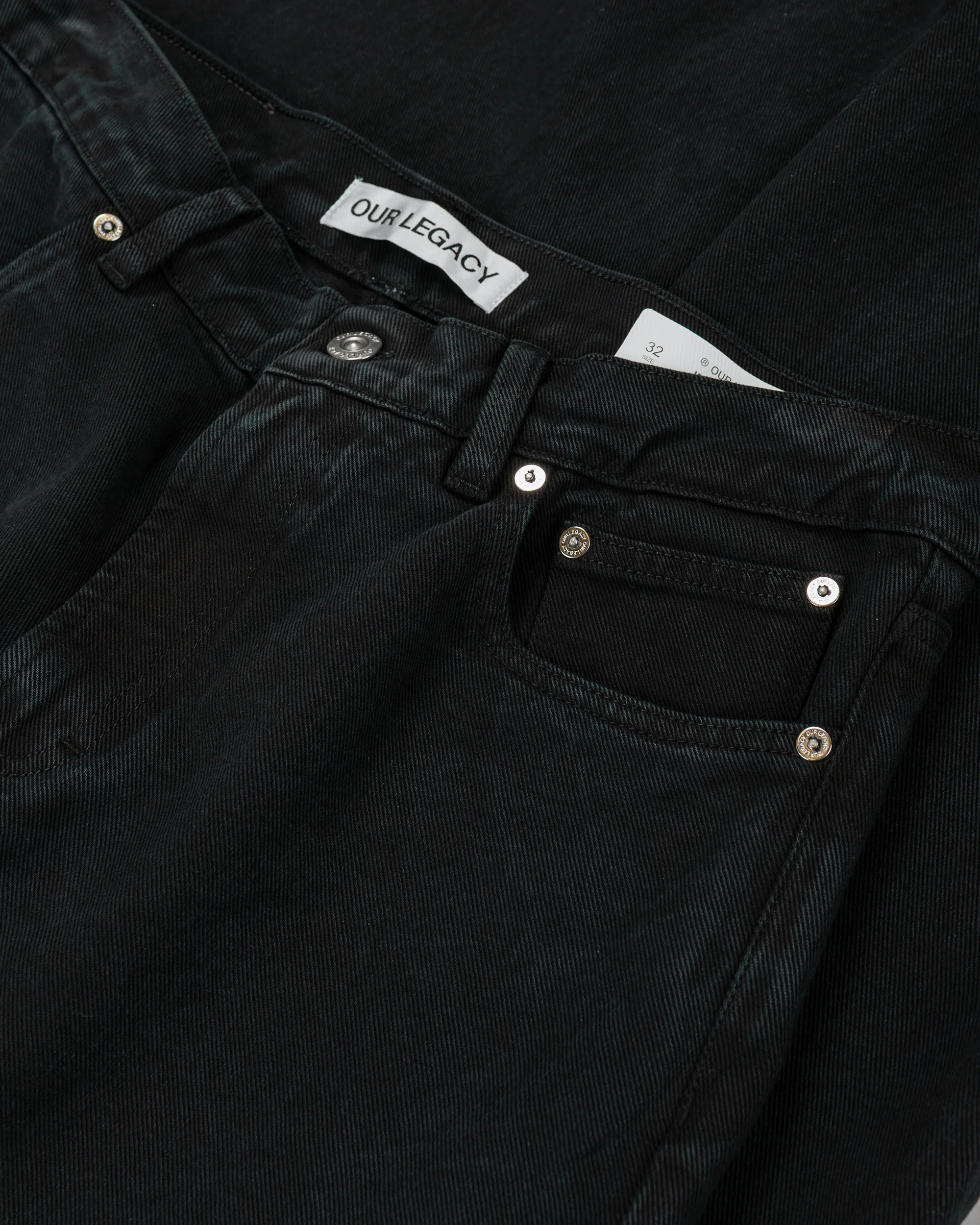 Our Legacy Carlson Cut Overdyed Highway Black - Image 5