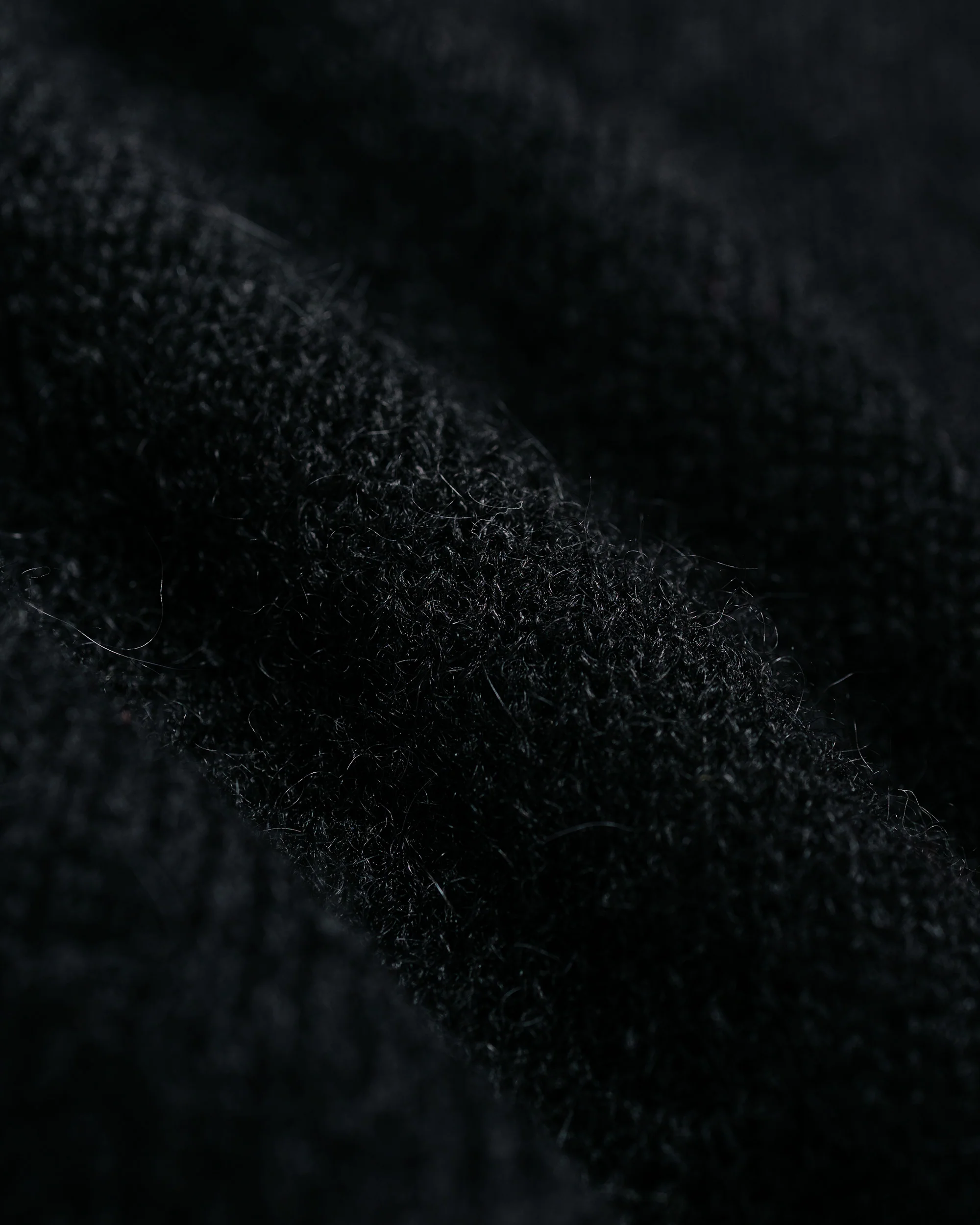 Our Legacy Evening Polo Black Fuzzy Alpaca - Image 5