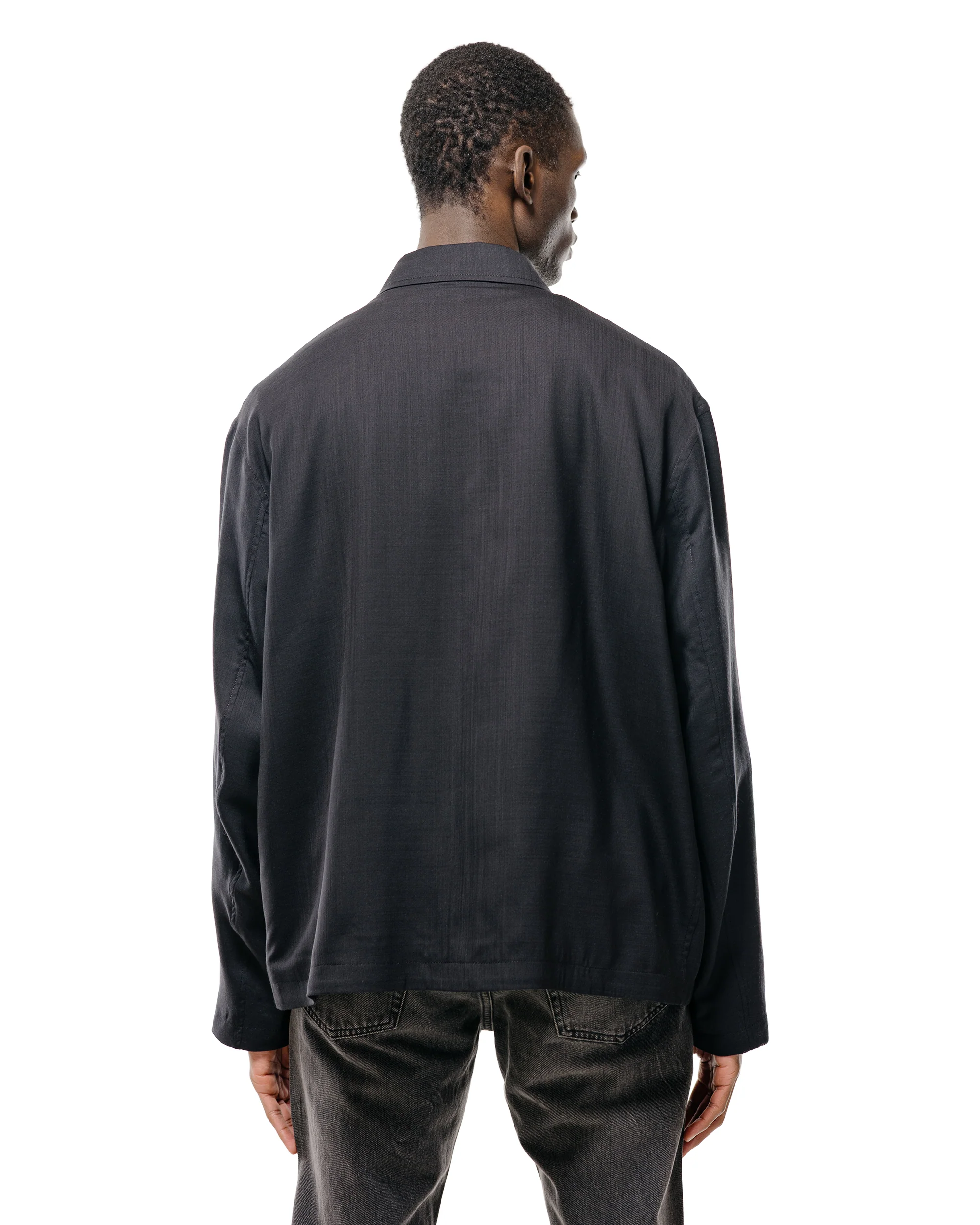 Our Legacy Evolved Jacket Eclipse Black Merino Voile - Image 3