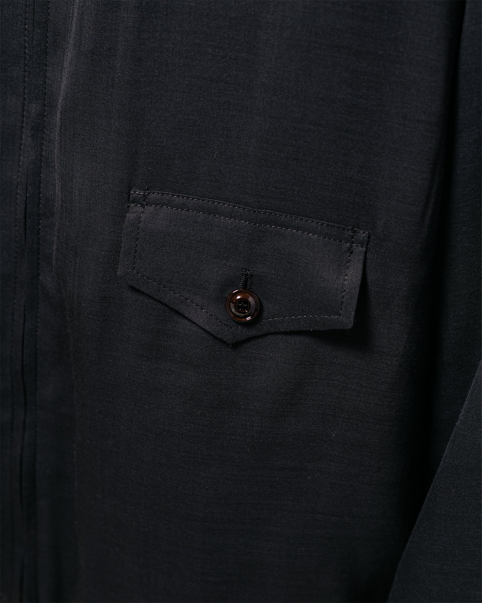 Our Legacy Evolved Jacket Eclipse Black Merino Voile - Image 5