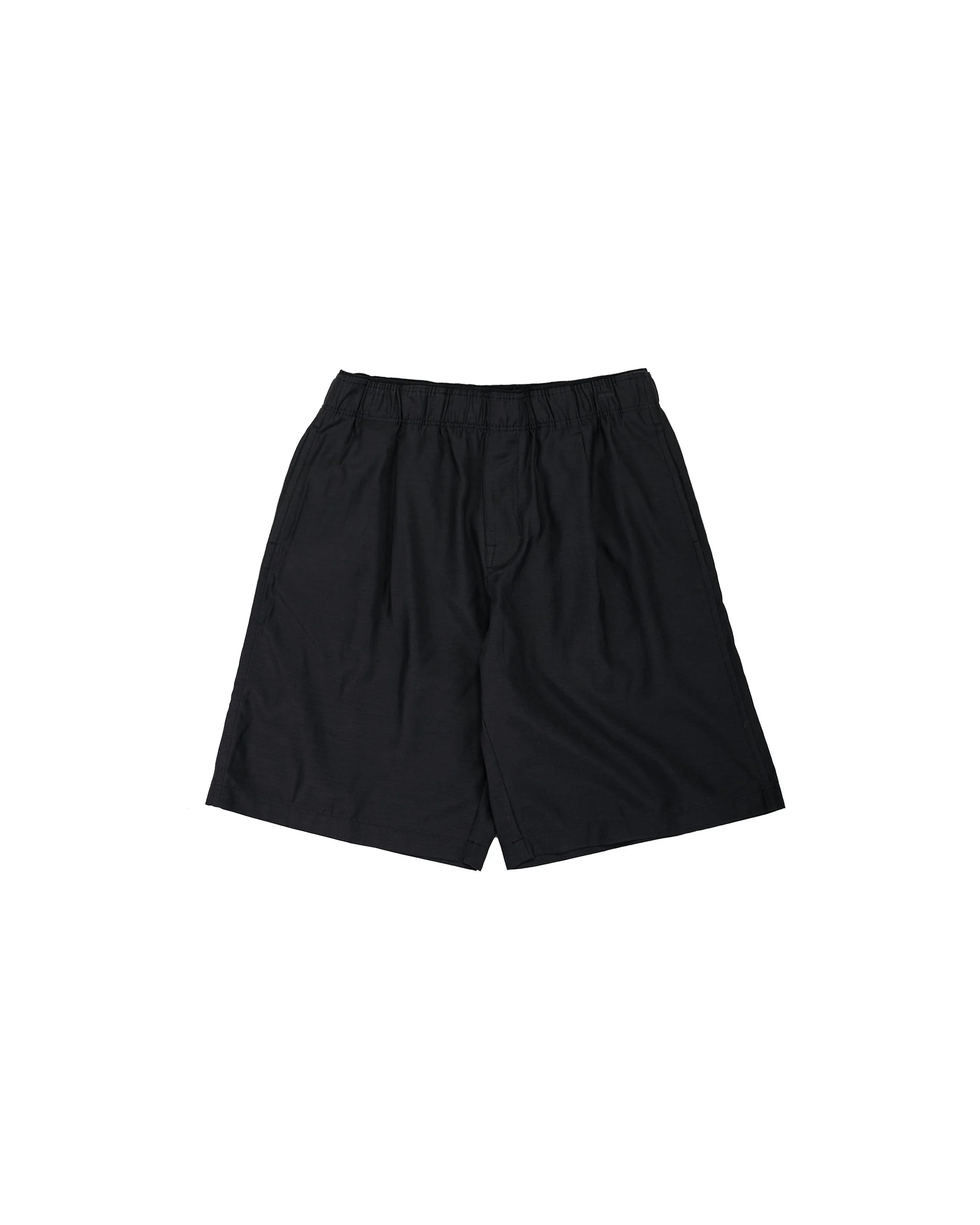Our Legacy Leisure Shorts Still Black Calm Cupro Cotton