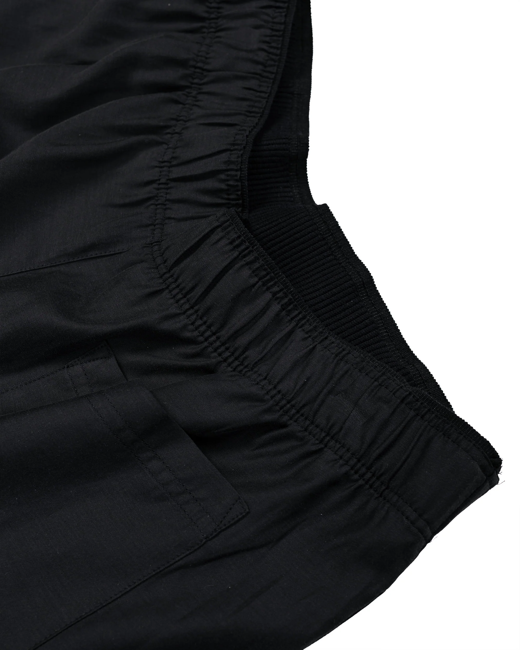 Our Legacy Leisure Shorts Still Black Calm Cupro Cotton - Image 5