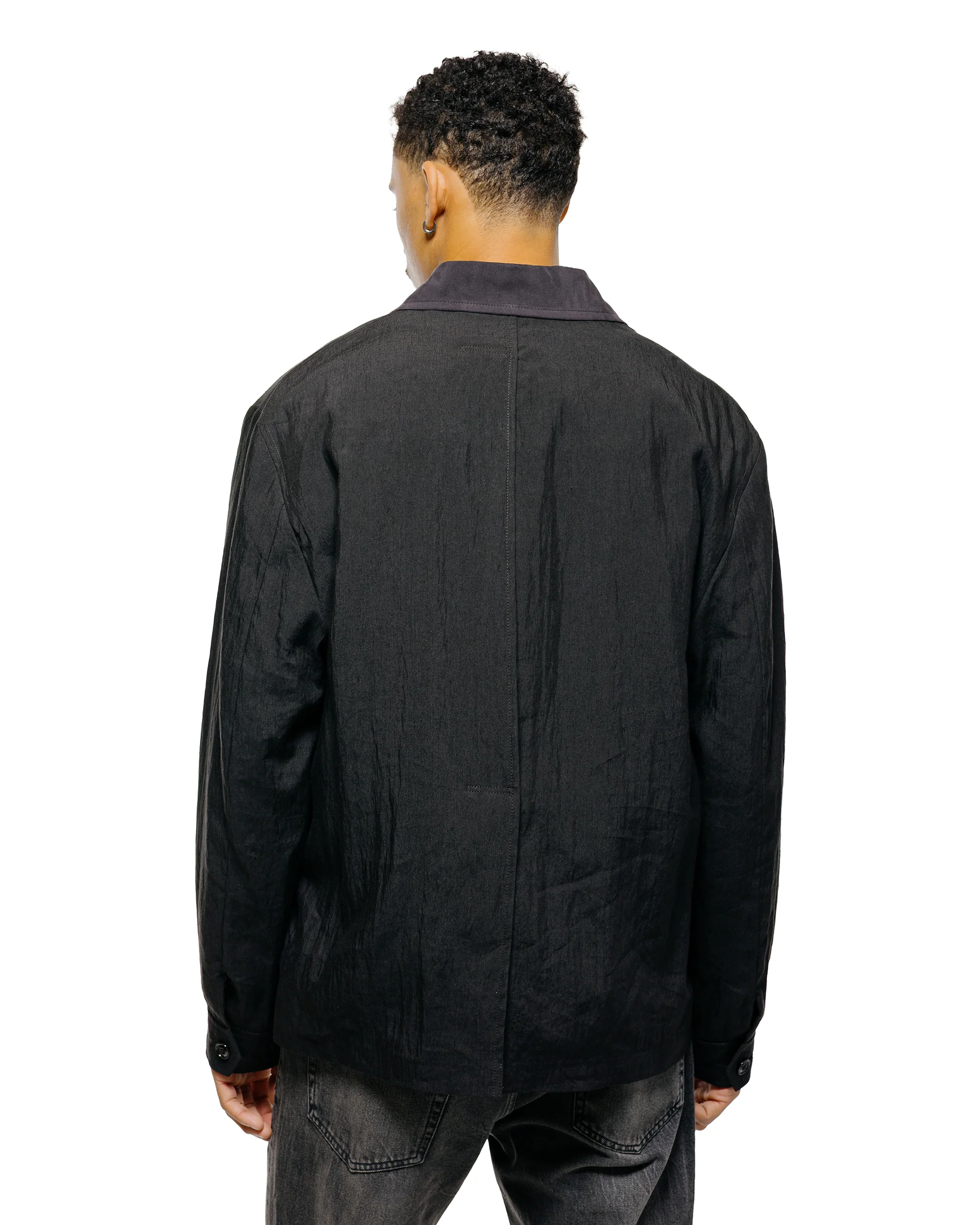 Our Legacy Pack Blazer Soot Black Techflax - Image 3