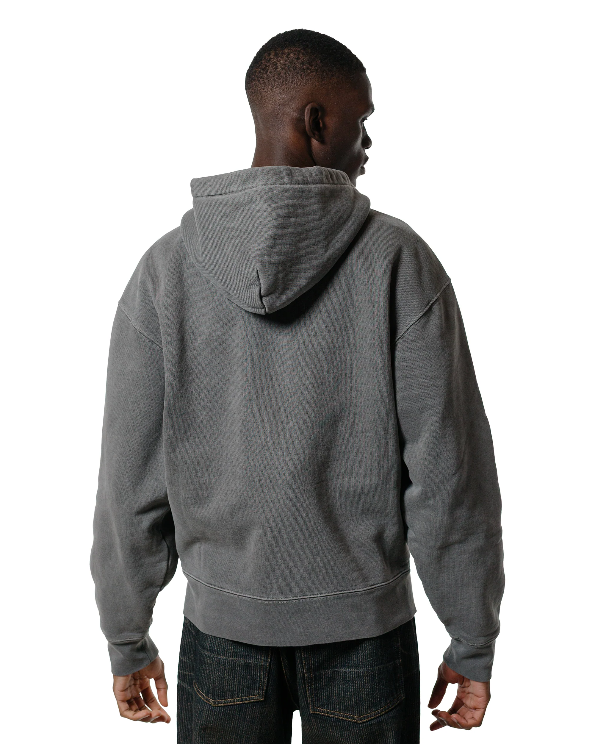 Our Legacy Rascal Hood Worn Black Hefty Fleece - Image 3