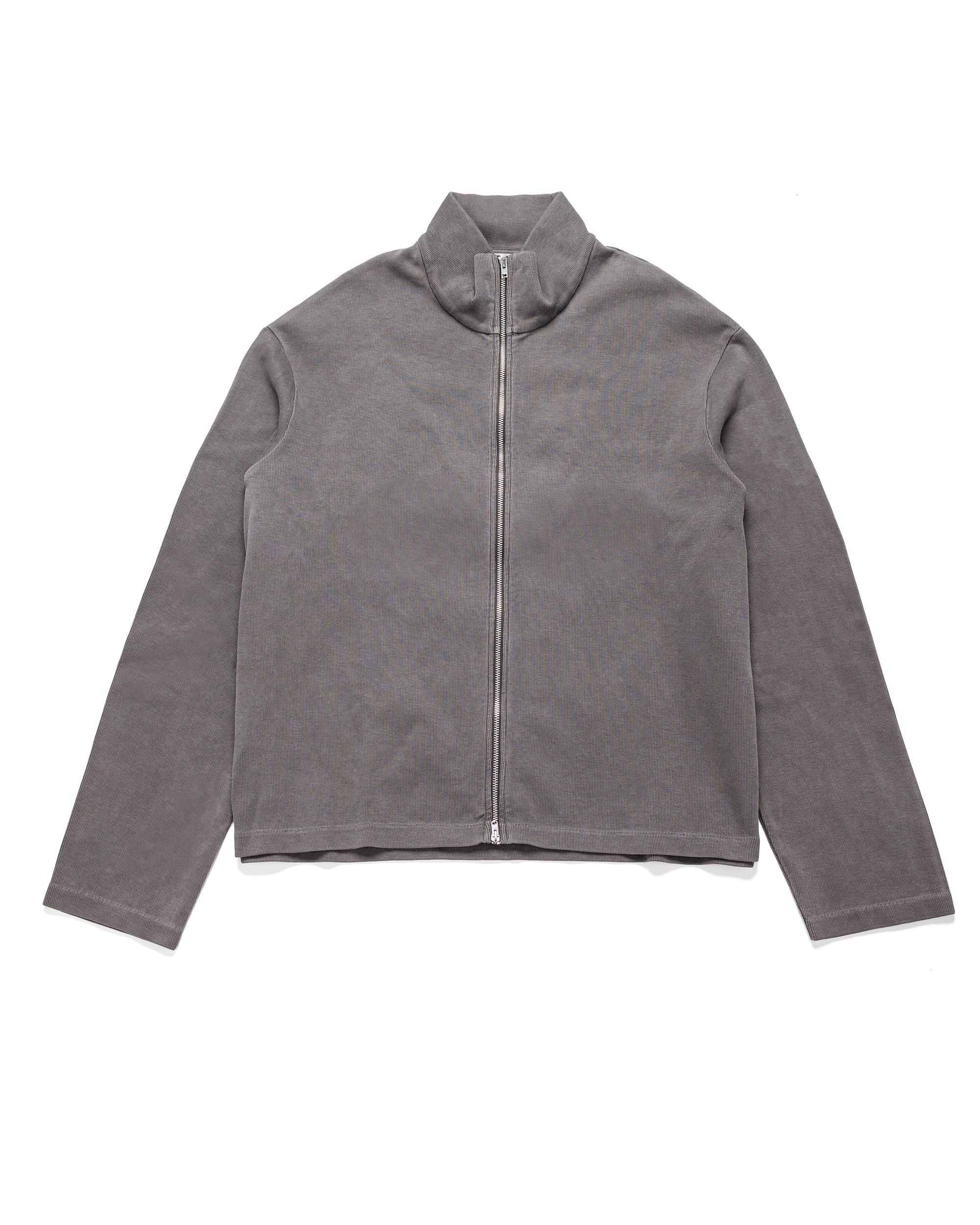 Our Legacy Shrunken Full Zip Worn Graphite Athletic Rib