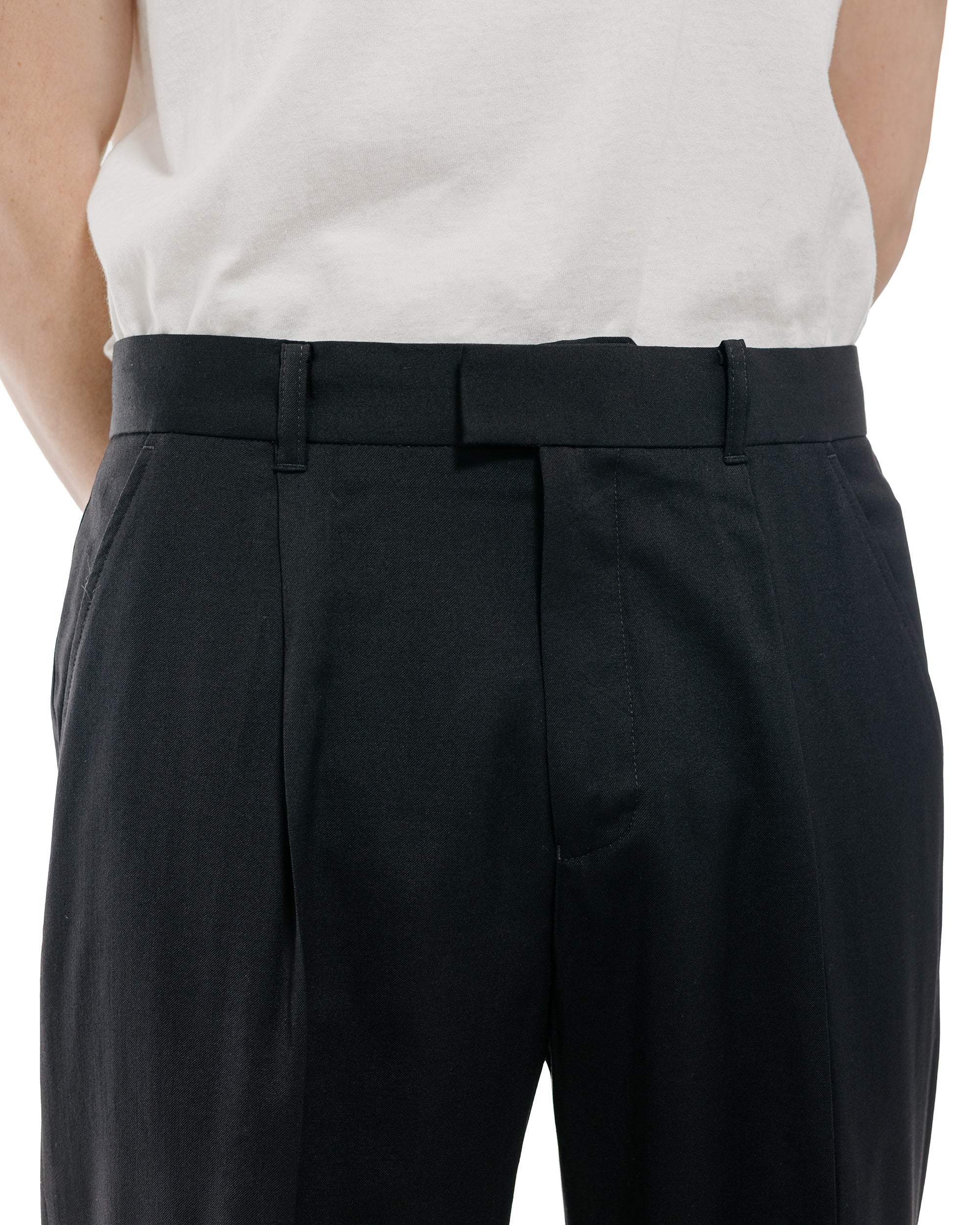 Our Legacy Slack Trouser Black Worsted Wool - Image 3