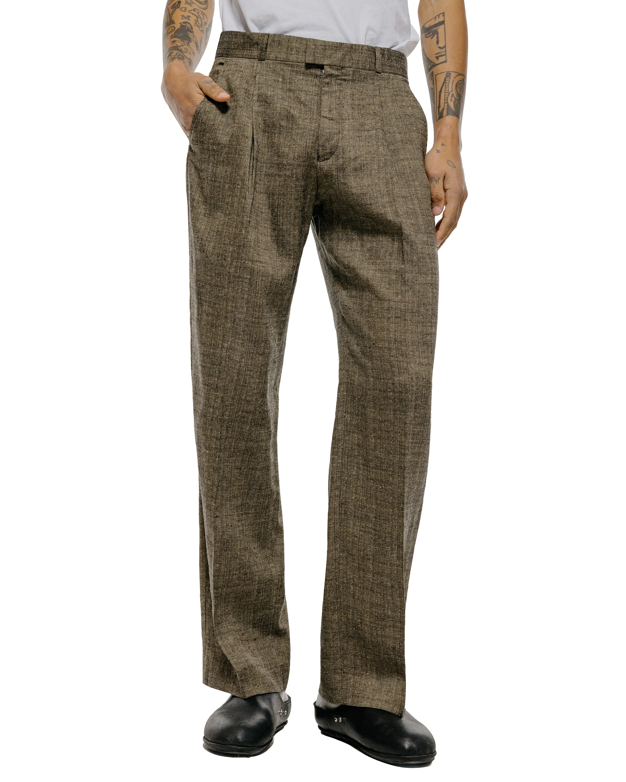 Our Legacy Slack Trouser Deep Husk Soft Grain Weave - Image 2