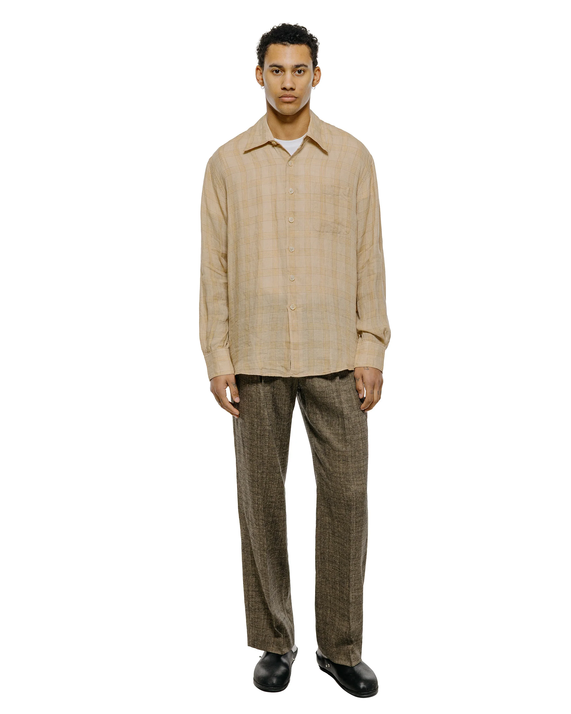 Our Legacy Slack Trouser Deep Husk Soft Grain Weave - Image 4