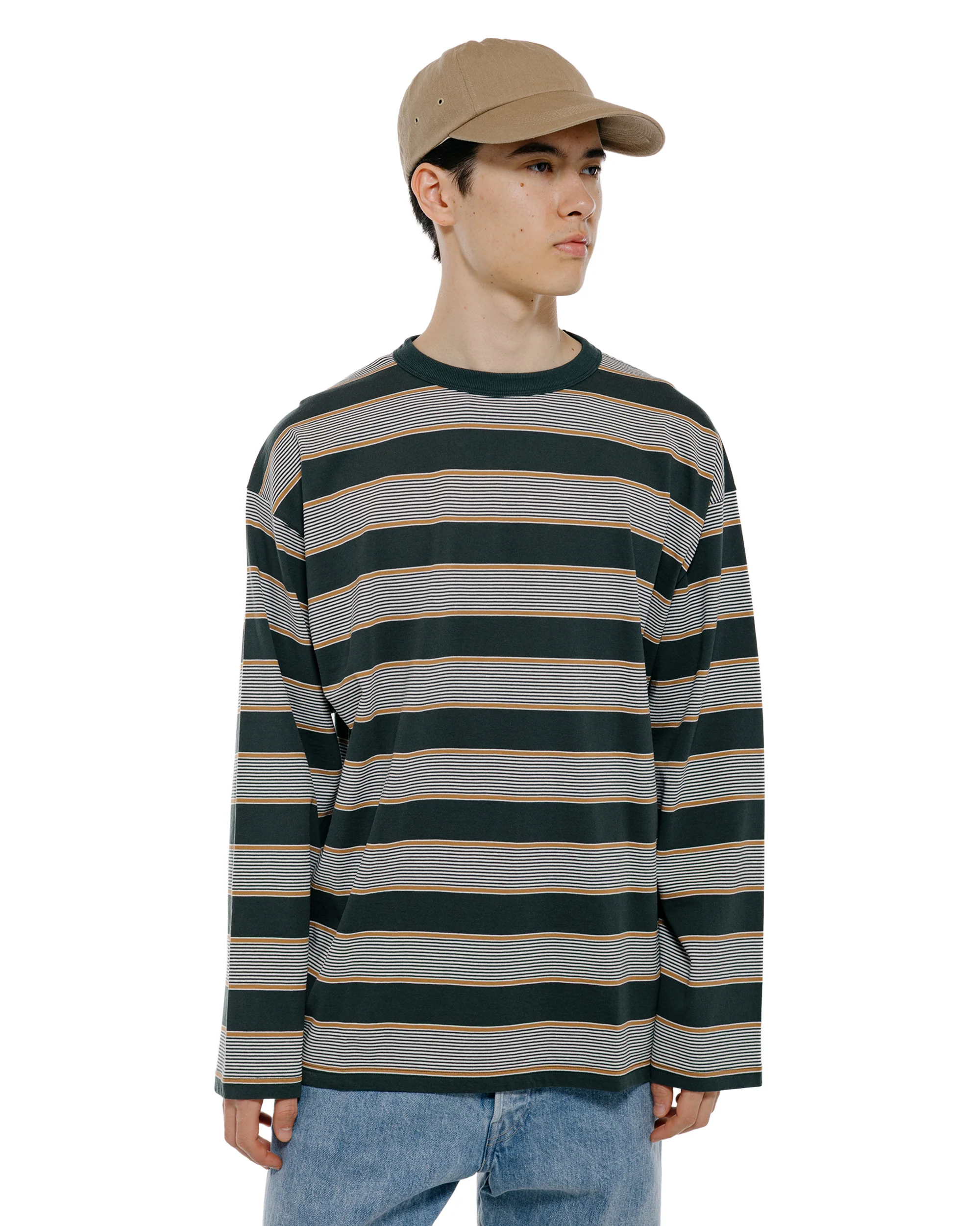 Phigvel Border Long Sleeve Top Forest/S.Brown - Image 2