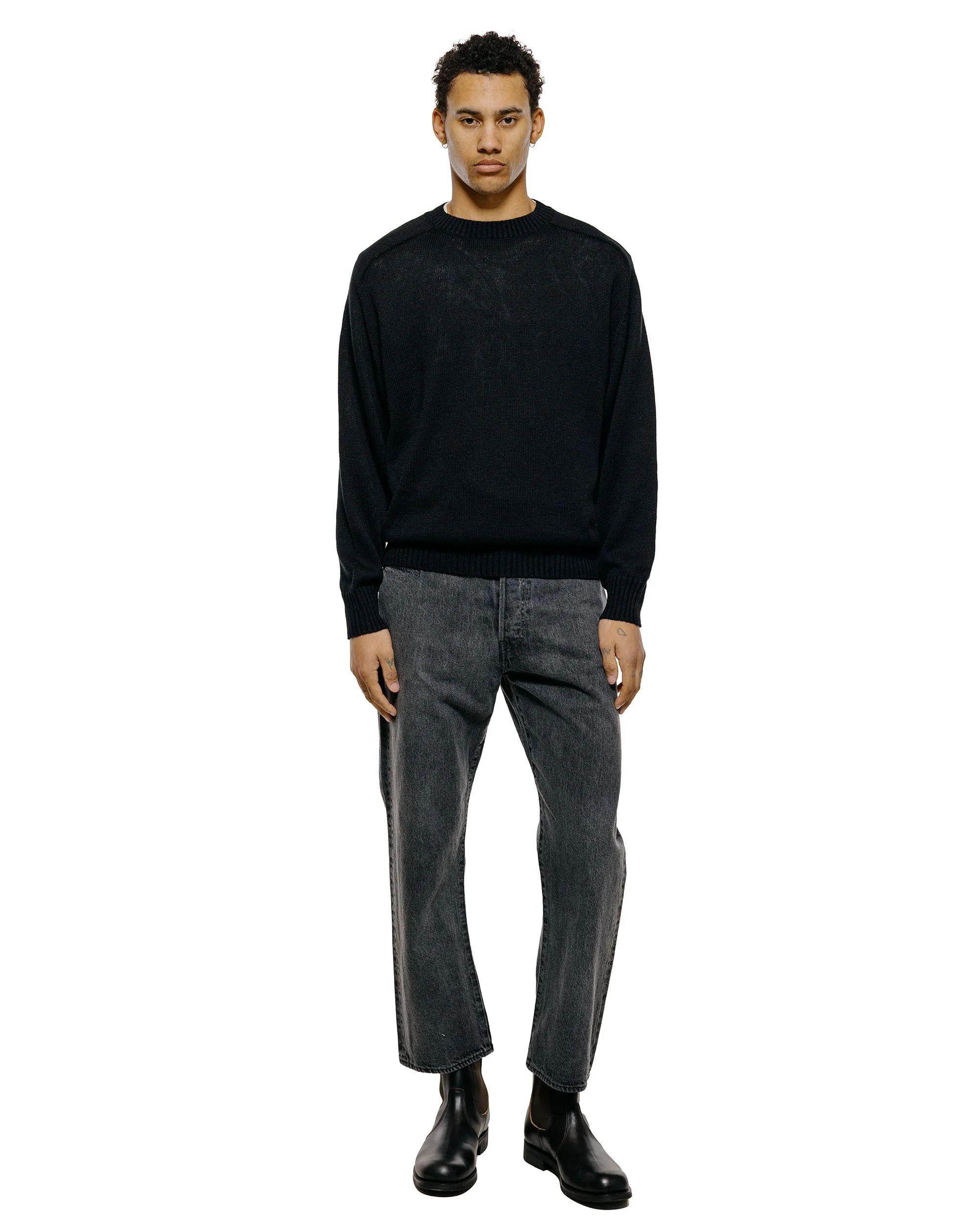 Phigvel C/L Crewneck Knit Ink Black - Image 4
