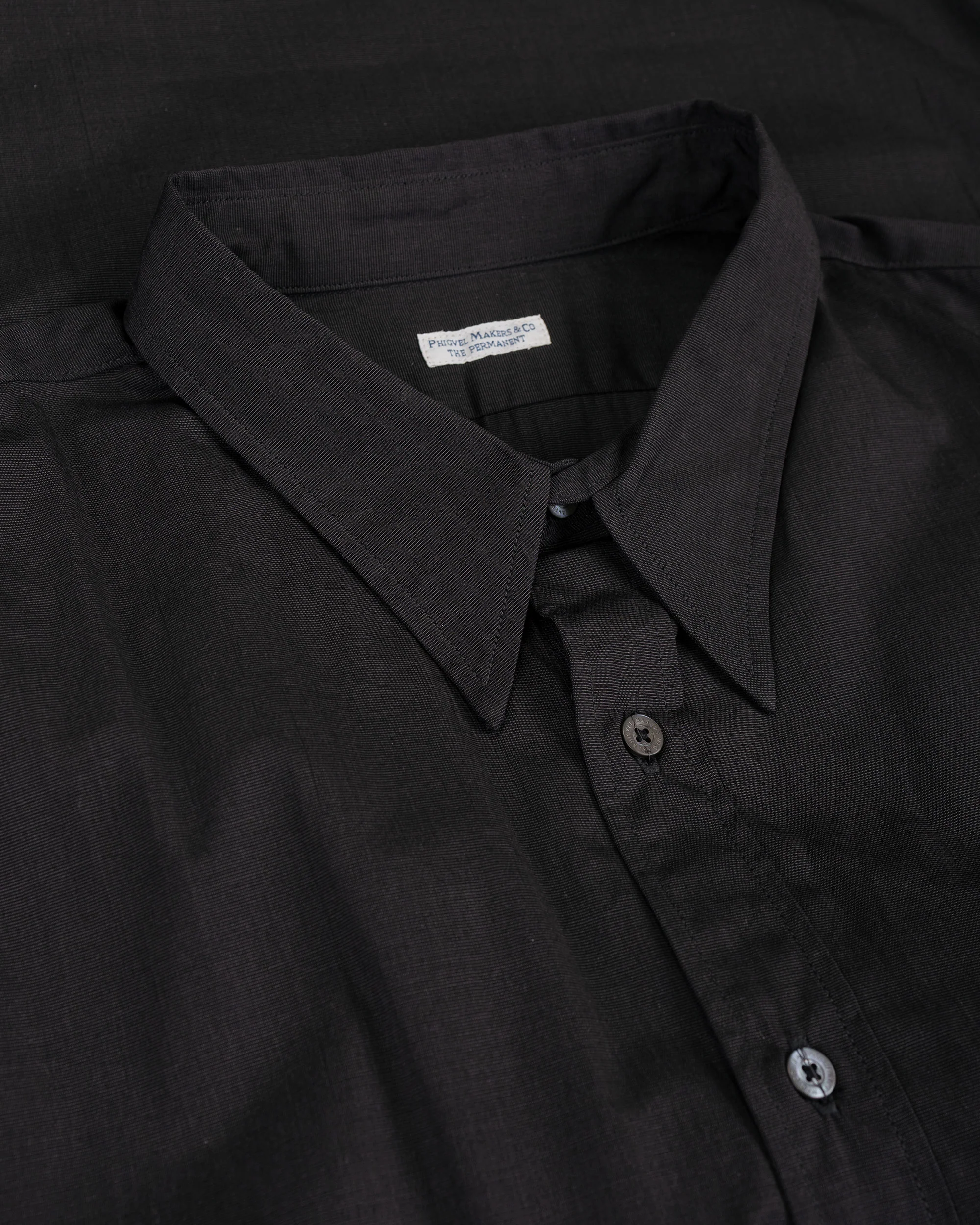 Phigvel Classic Long Dress Shirt Charcoal - Image 5