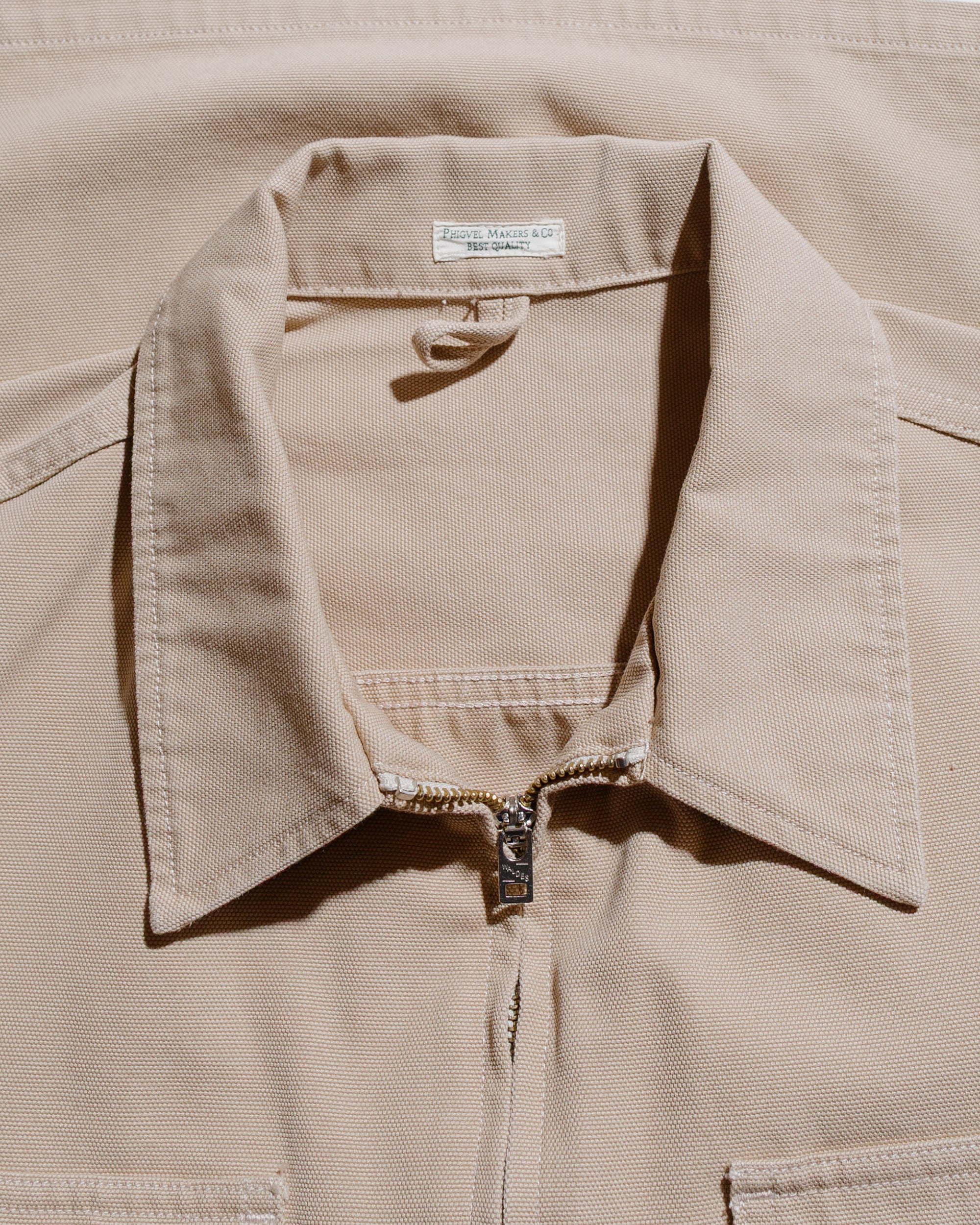 Phigvel Duck Cloth Workaday Jacket Cream - Image 5