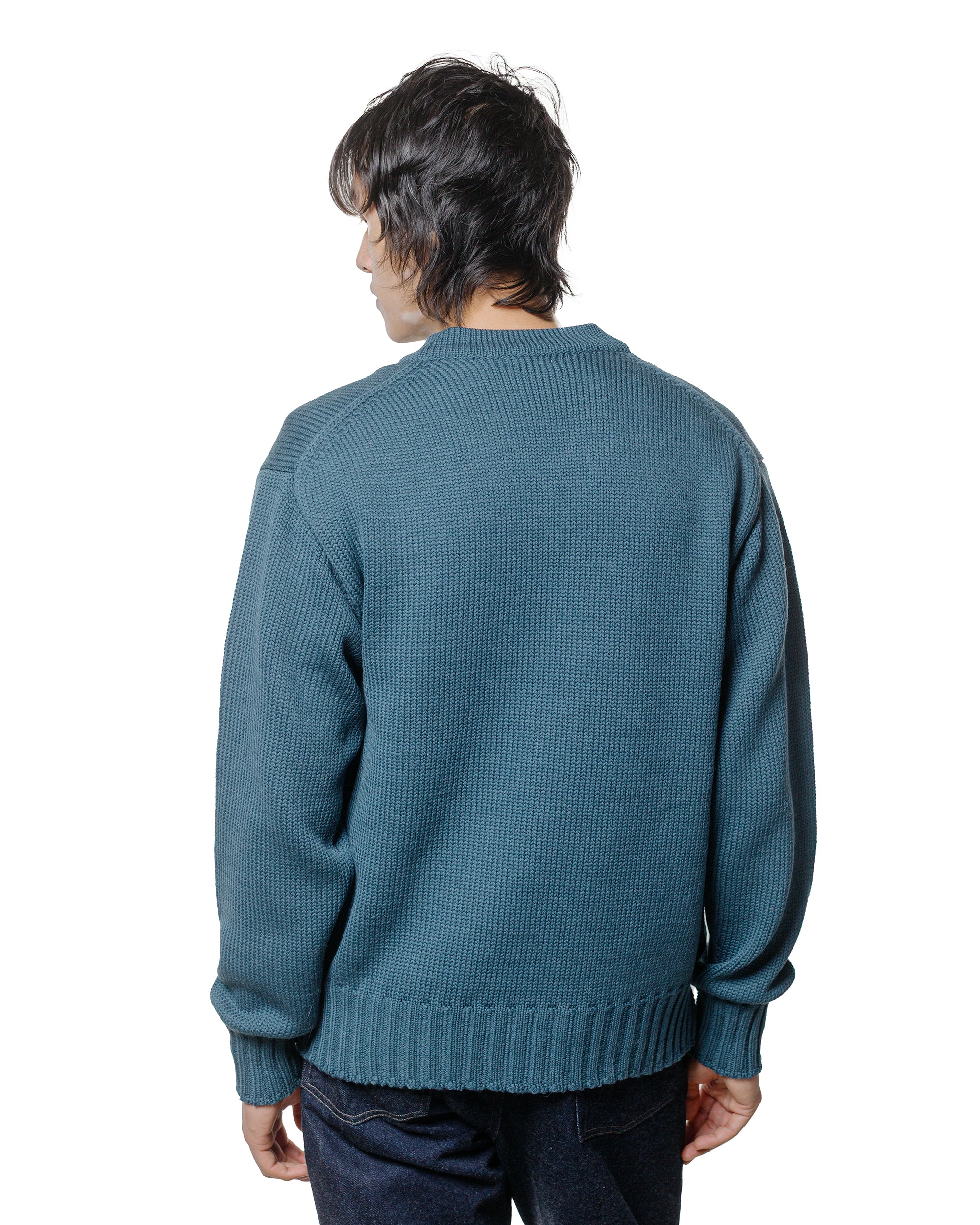 Phigvel Goodman's V Neck Sweater Cerulean - Image 3