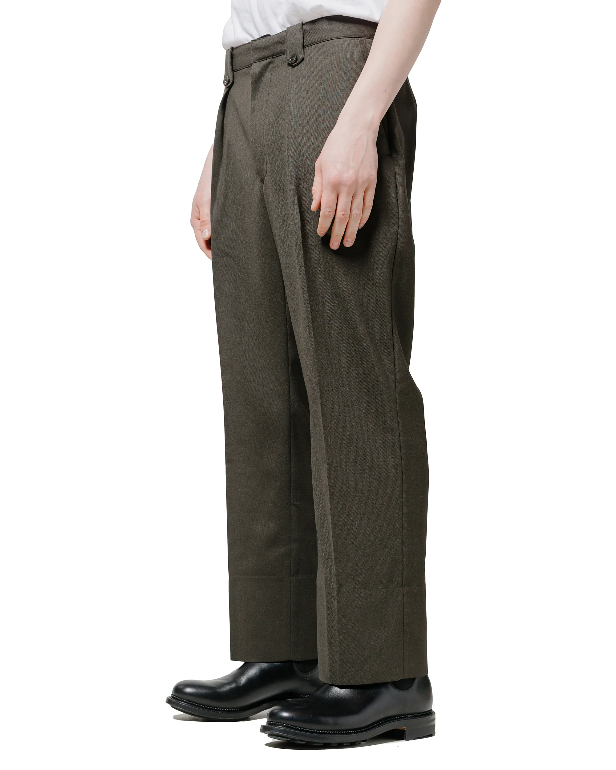 Phigvel Hopsack Safari Trousers Forest - Image 2