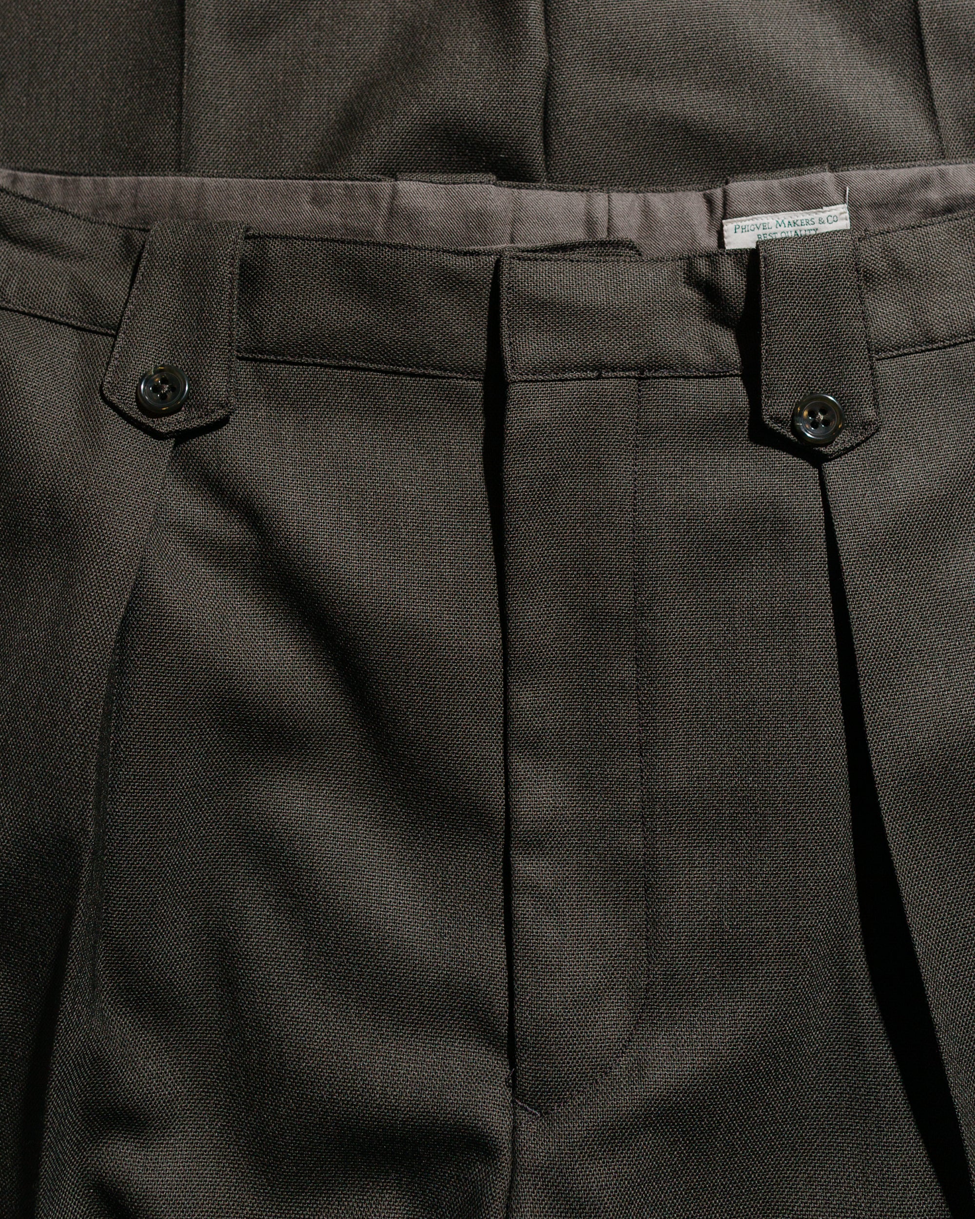 Phigvel Hopsack Safari Trousers Forest - Image 5