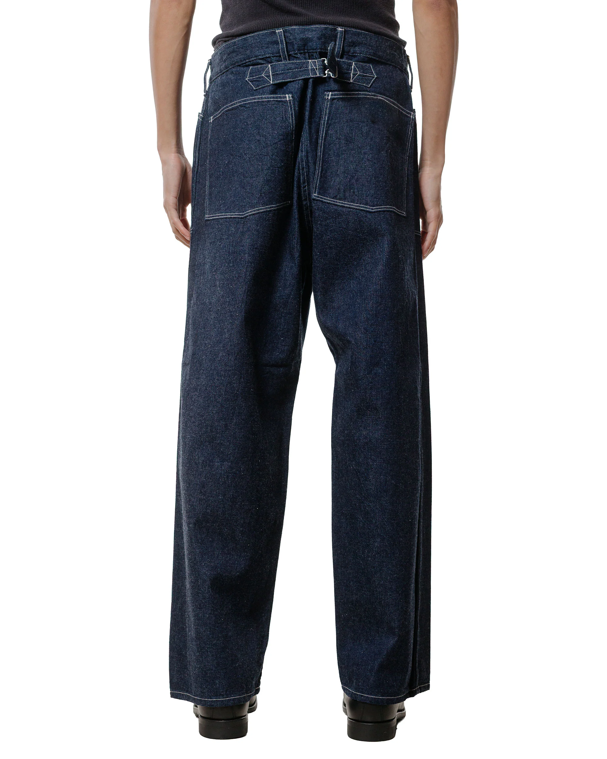 Phigvel Mil Denim Fatigue Trousers Indigo - Image 3