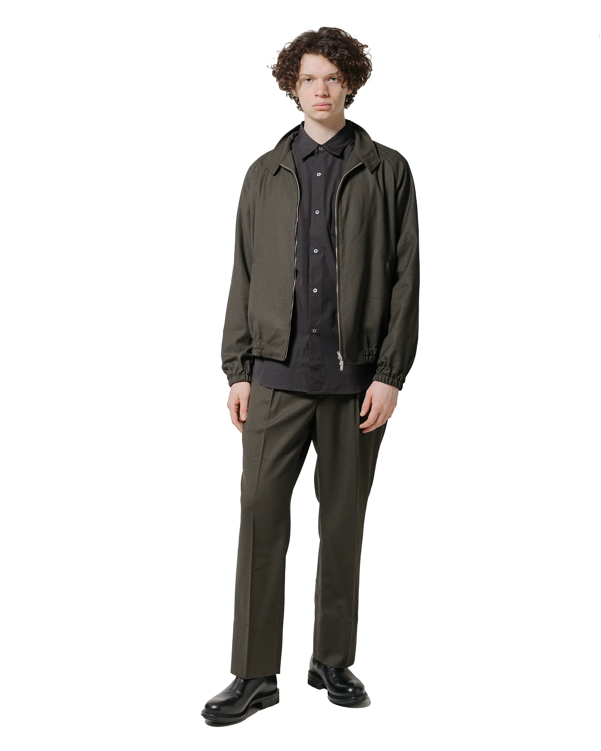 Phigvel Regular Collar Dress Shirt Charcoal - Image 4