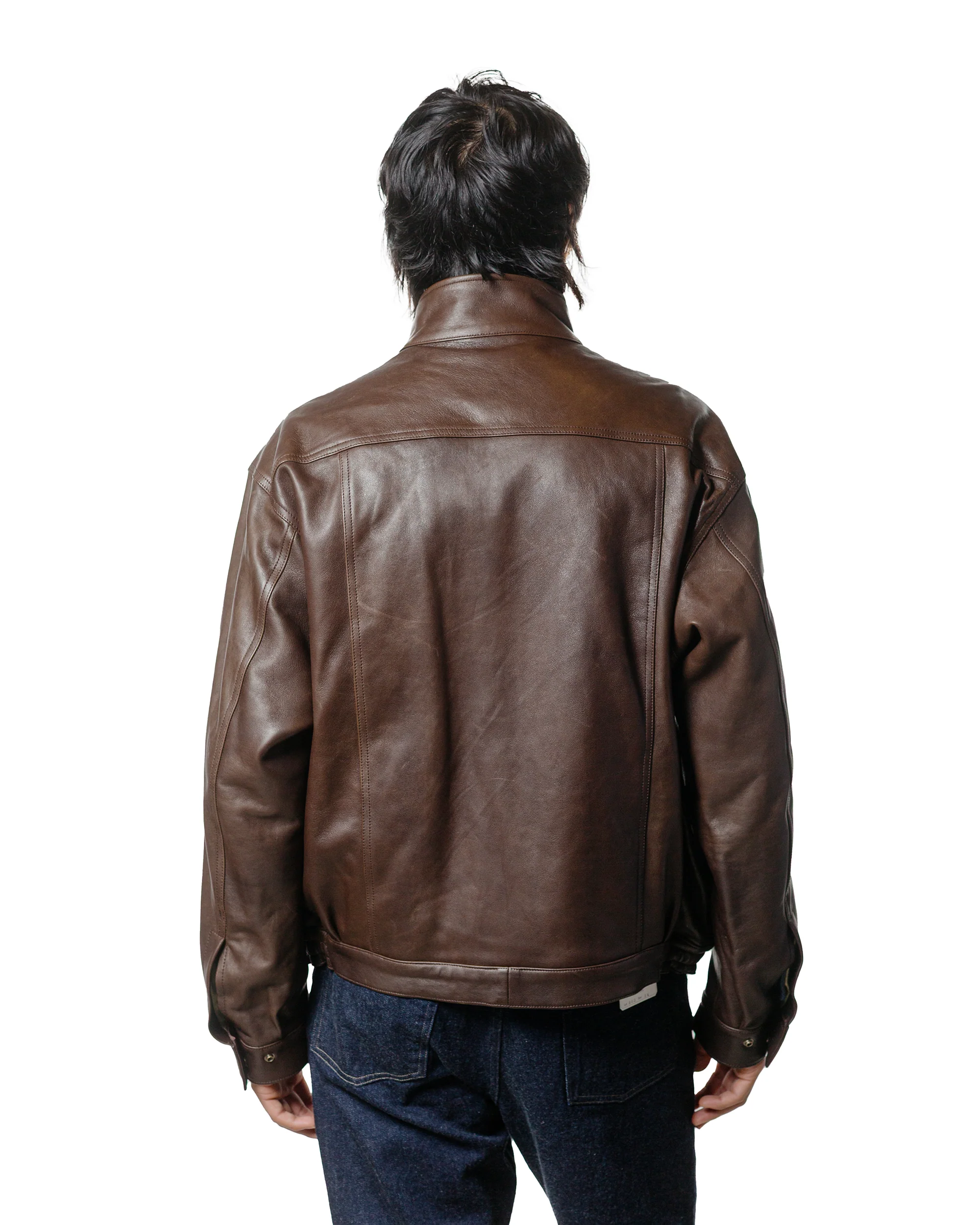 Phigvel Sheepleather Sporting Blouson Dark Brown - Image 4