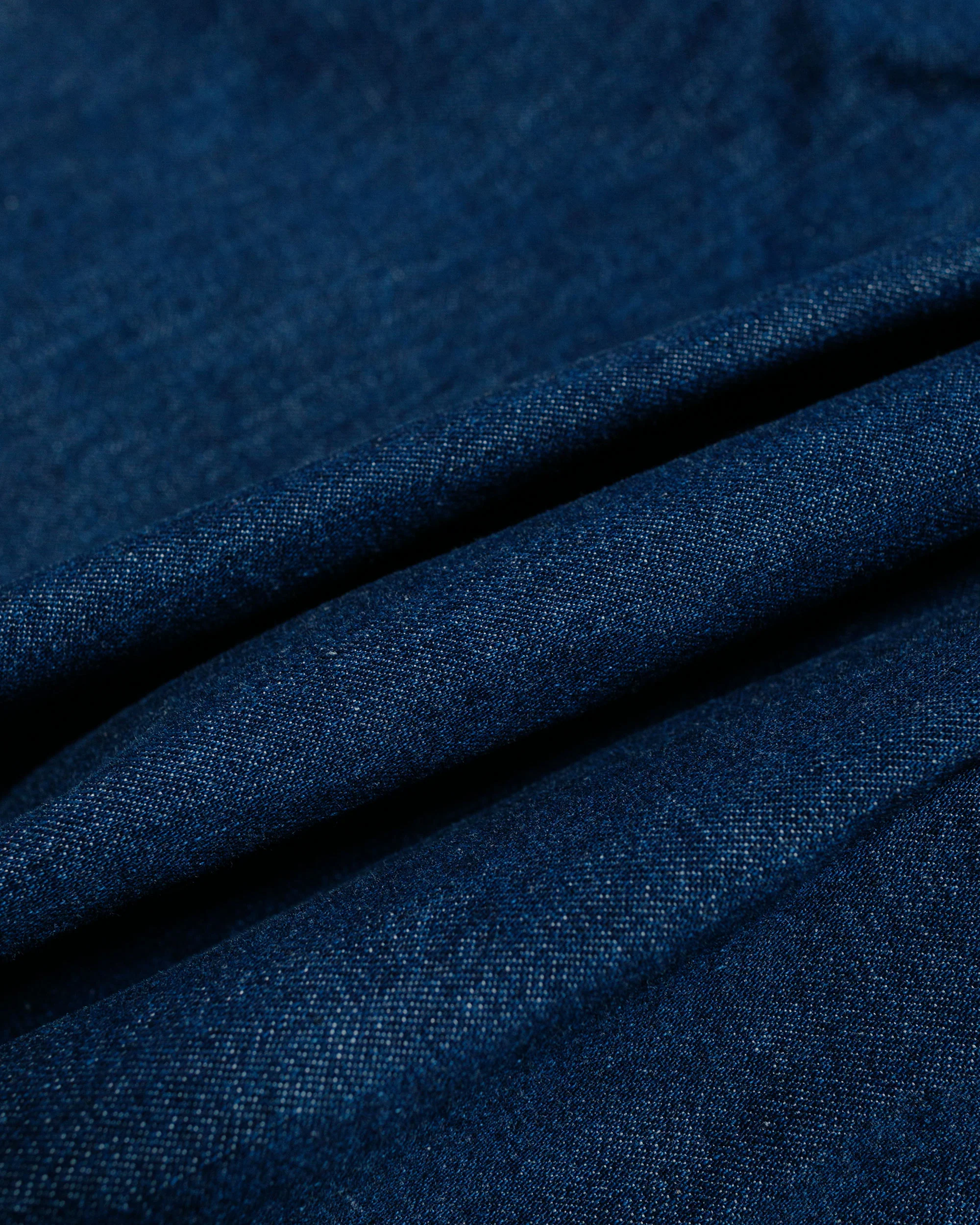 Post O'Alls NAVY Parka Blue Denim w/OD Yellow Stitch Indigo - Image 6