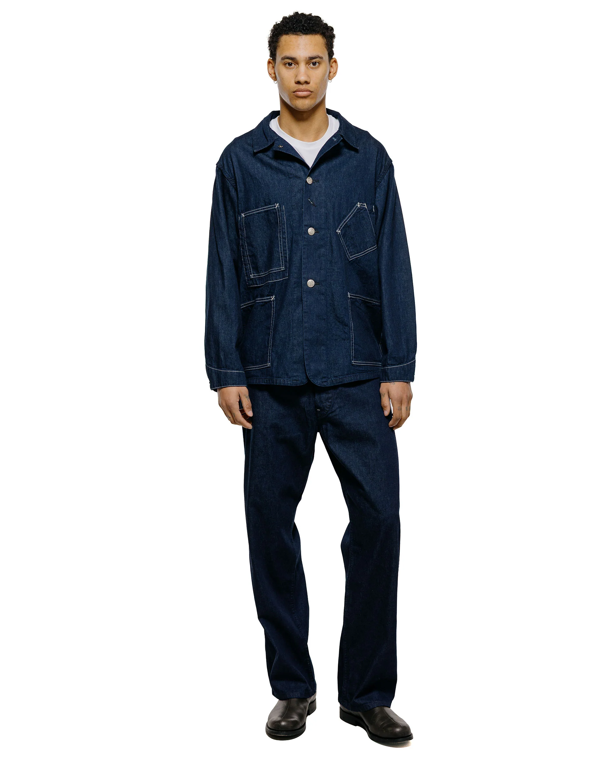 Post O'Alls Sweetbear 3 8oz. Denim Dark Indigo - Image 4