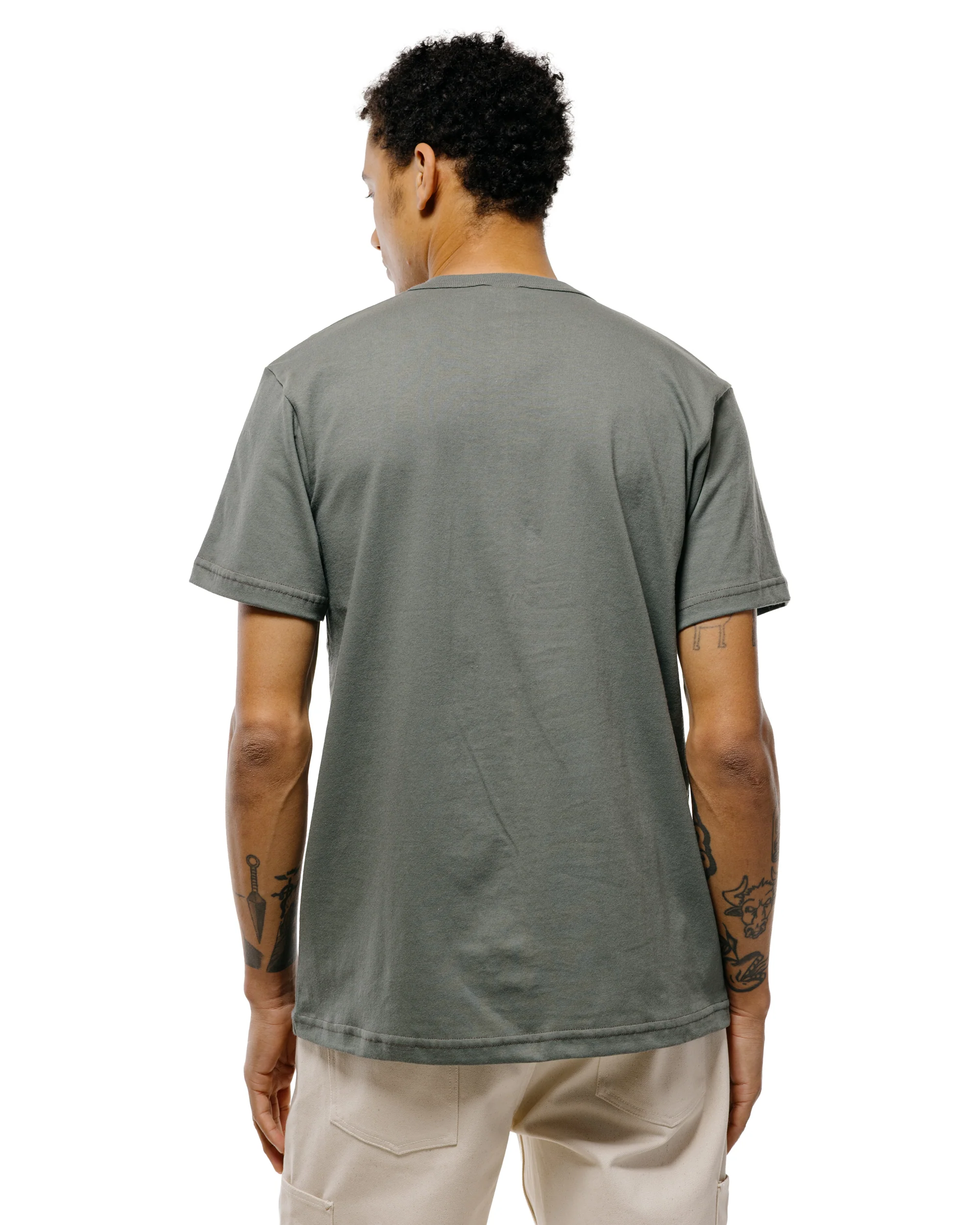 Randy's Garments Pocket Tee Light Green - Image 4