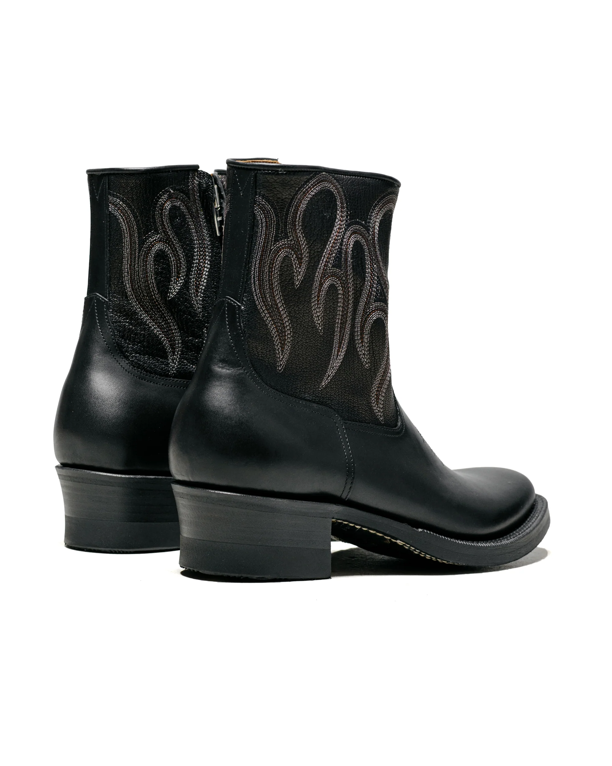 Rolling Dub Trio Loro Zip Black Flame Embroidery - Image 3