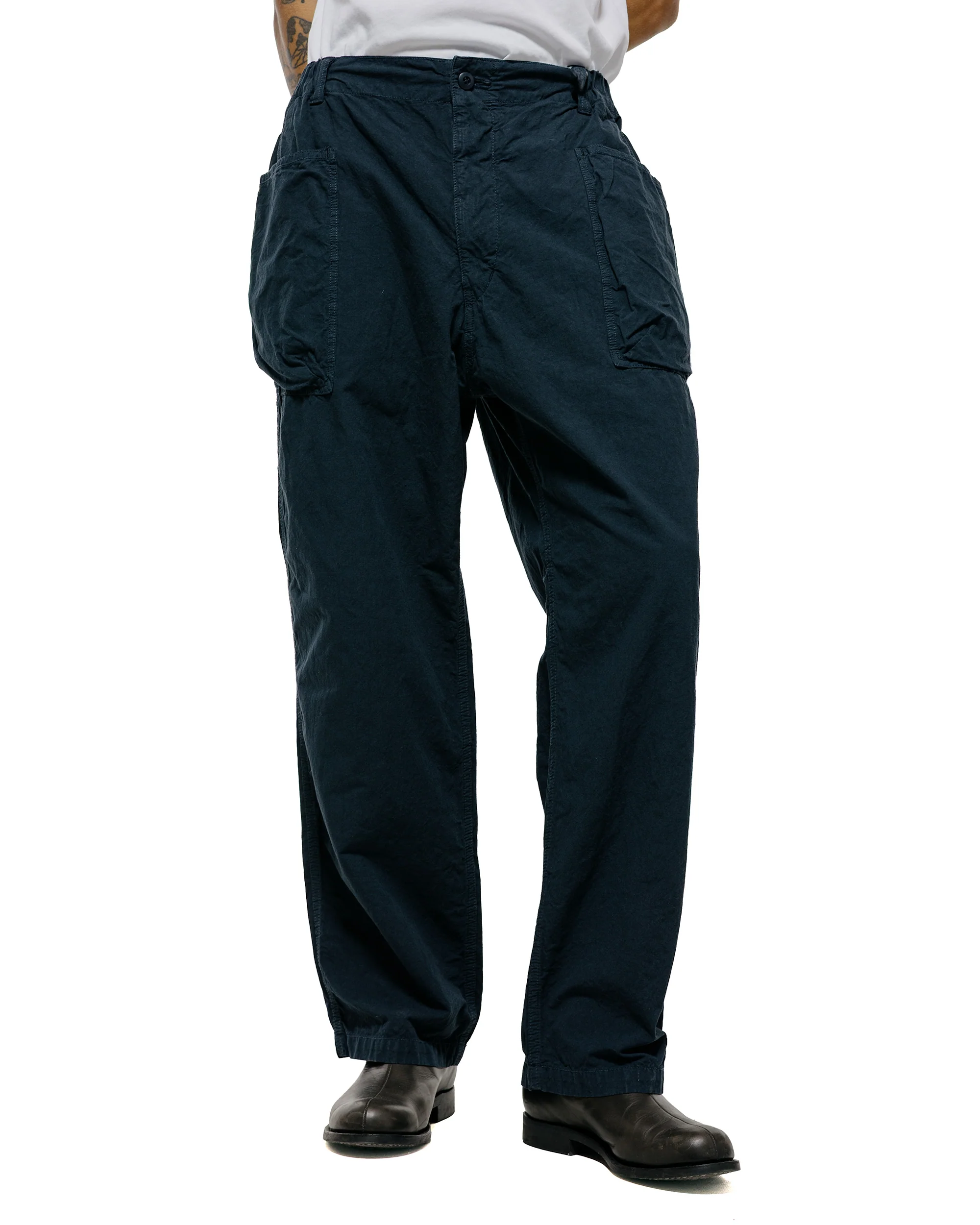 Sage de Cret CO/HEMP High Density Wide Work Pants Navy - Image 2