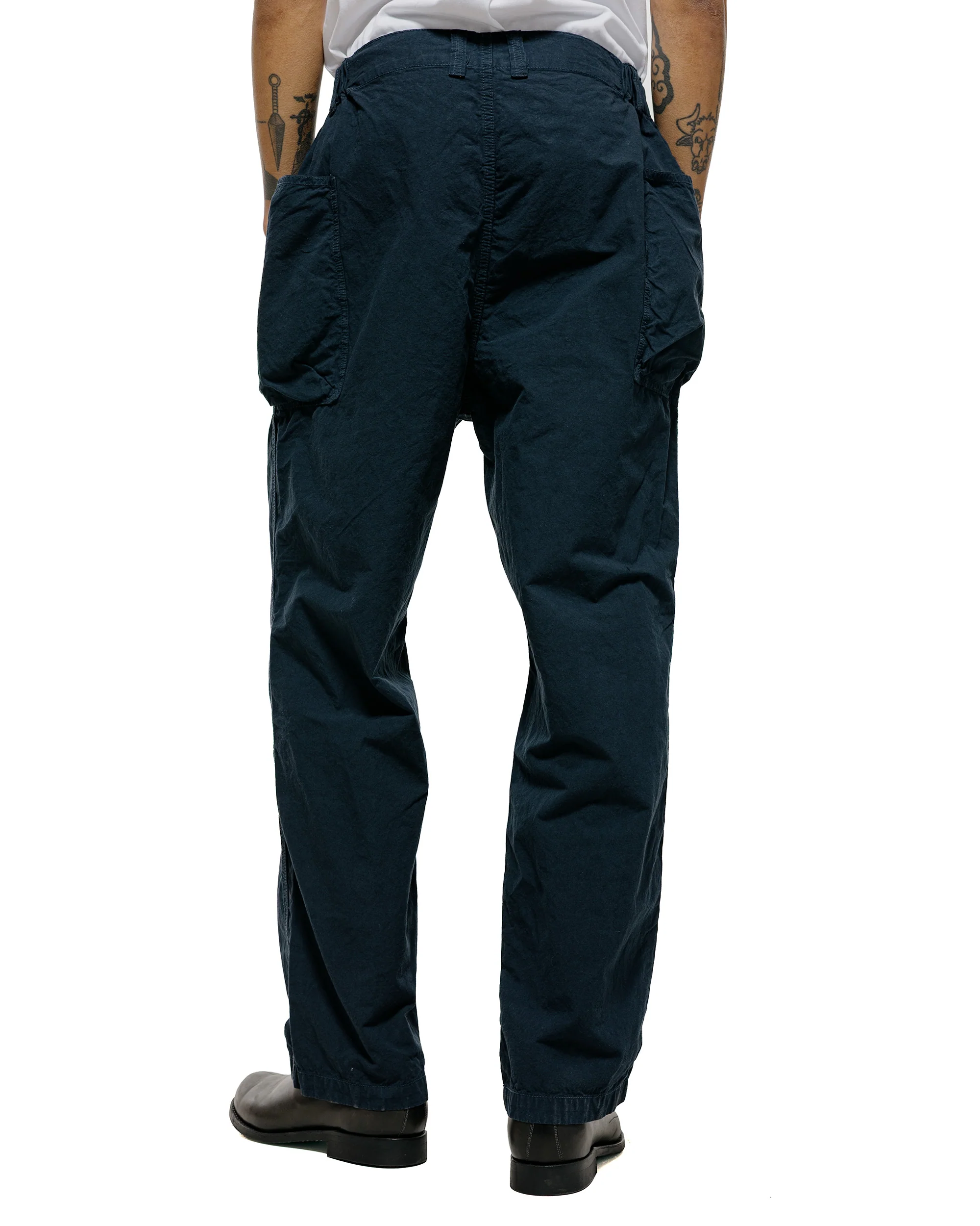 Sage de Cret CO/HEMP High Density Wide Work Pants Navy - Image 3