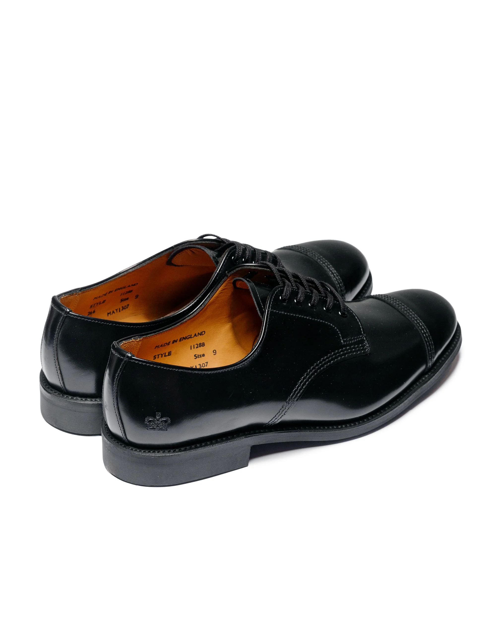Sanders 1128B Military Derby Shoe Black - Image 3
