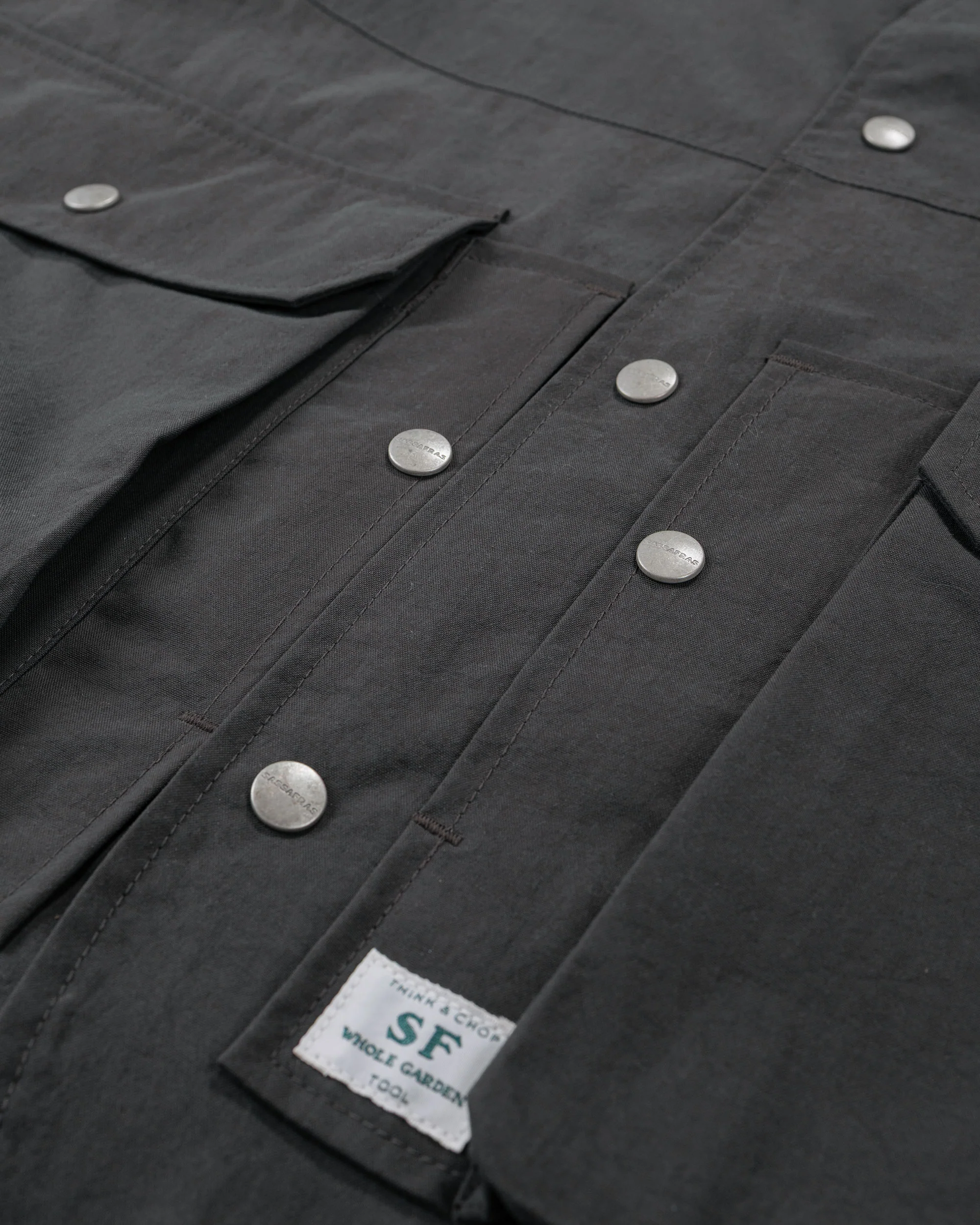 Sassafras Cultivator Coat Nylon Charcoal - Image 5