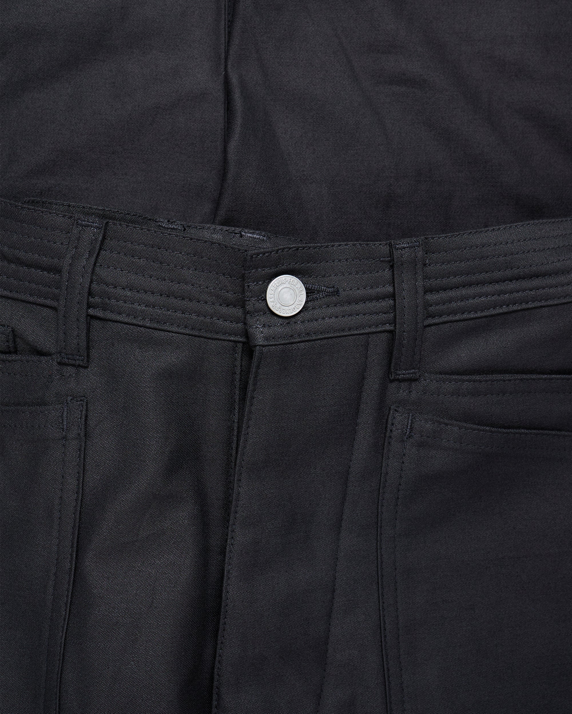 Sassafras D Scoop Pants Back Satin Black - Image 5