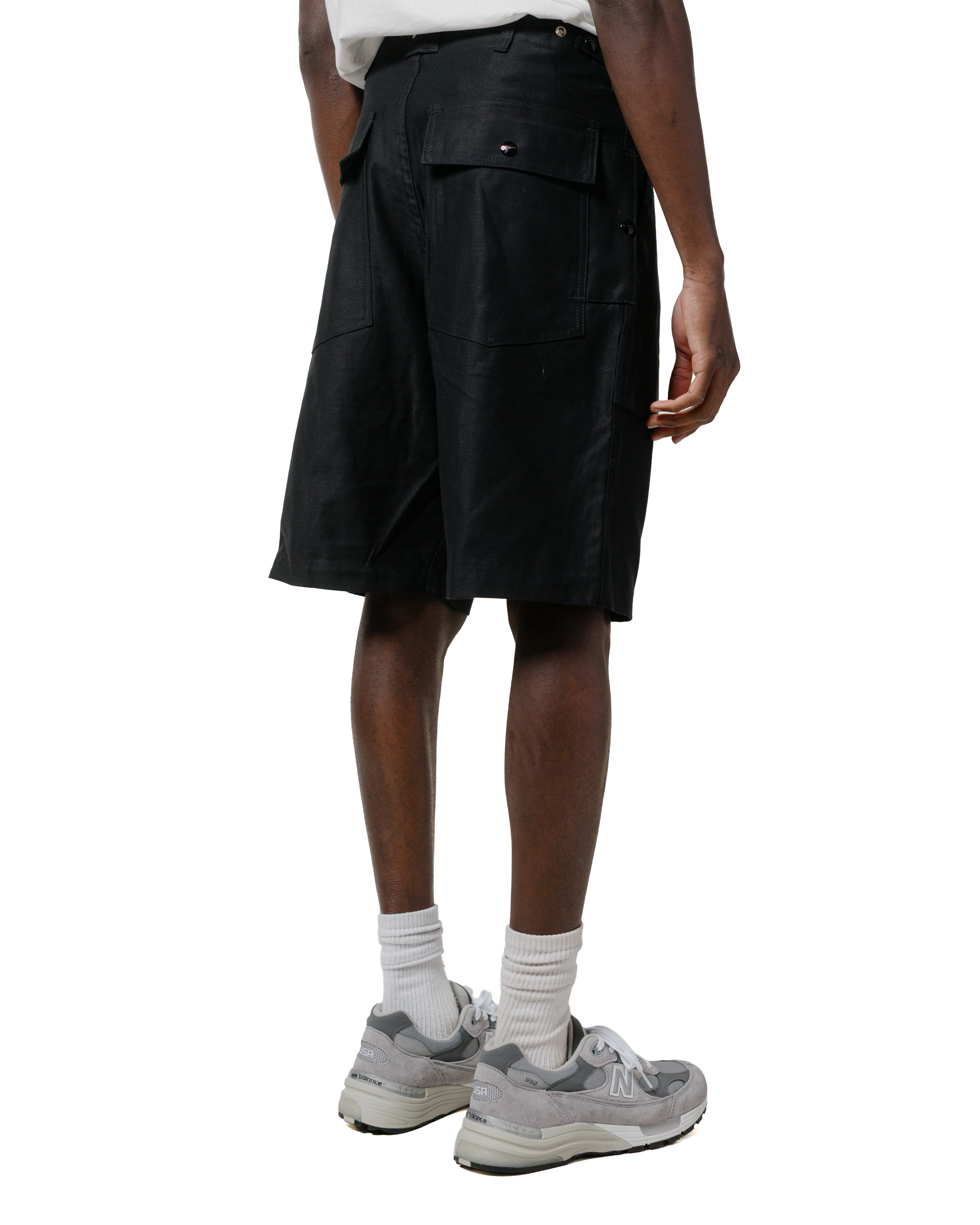 Sassafras F.S Cultivator Pants 1/2 Back Satin Black - Image 3
