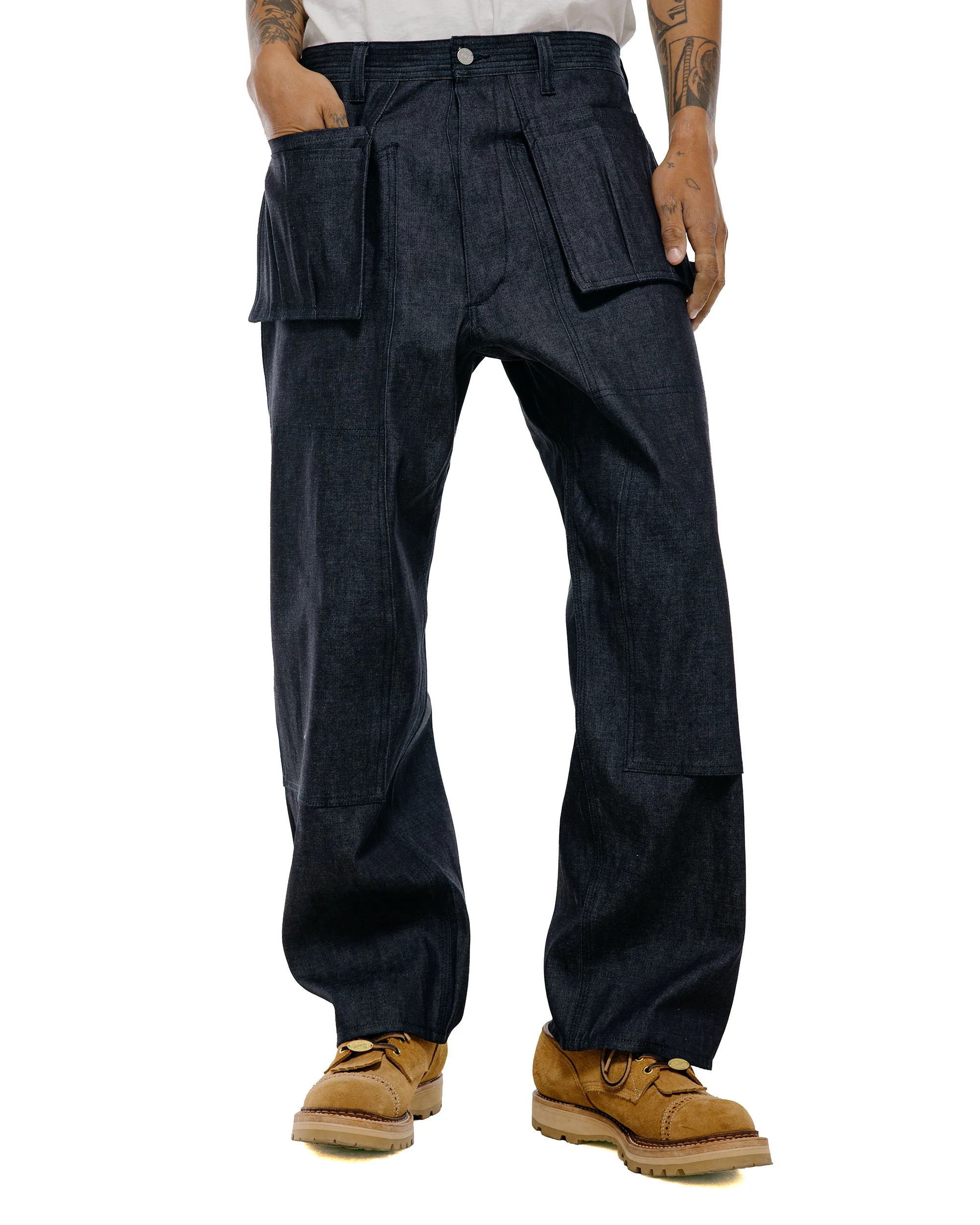 Sassafras Landscaper Grown Pants 8oz Denim Indigo - Image 2