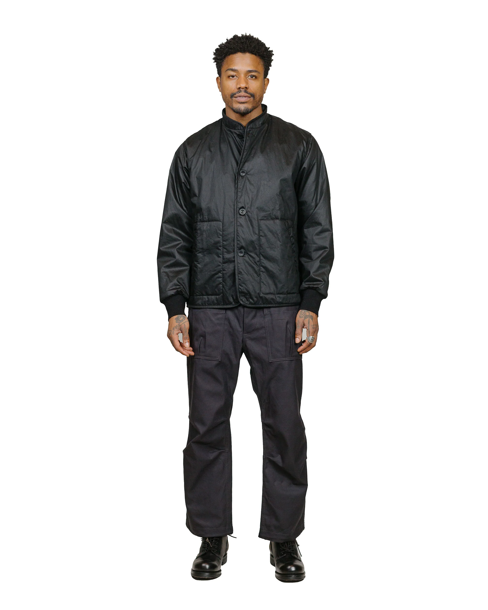 Sassafras Overgrown Fatigue Pants Duck Charcoal - Image 4