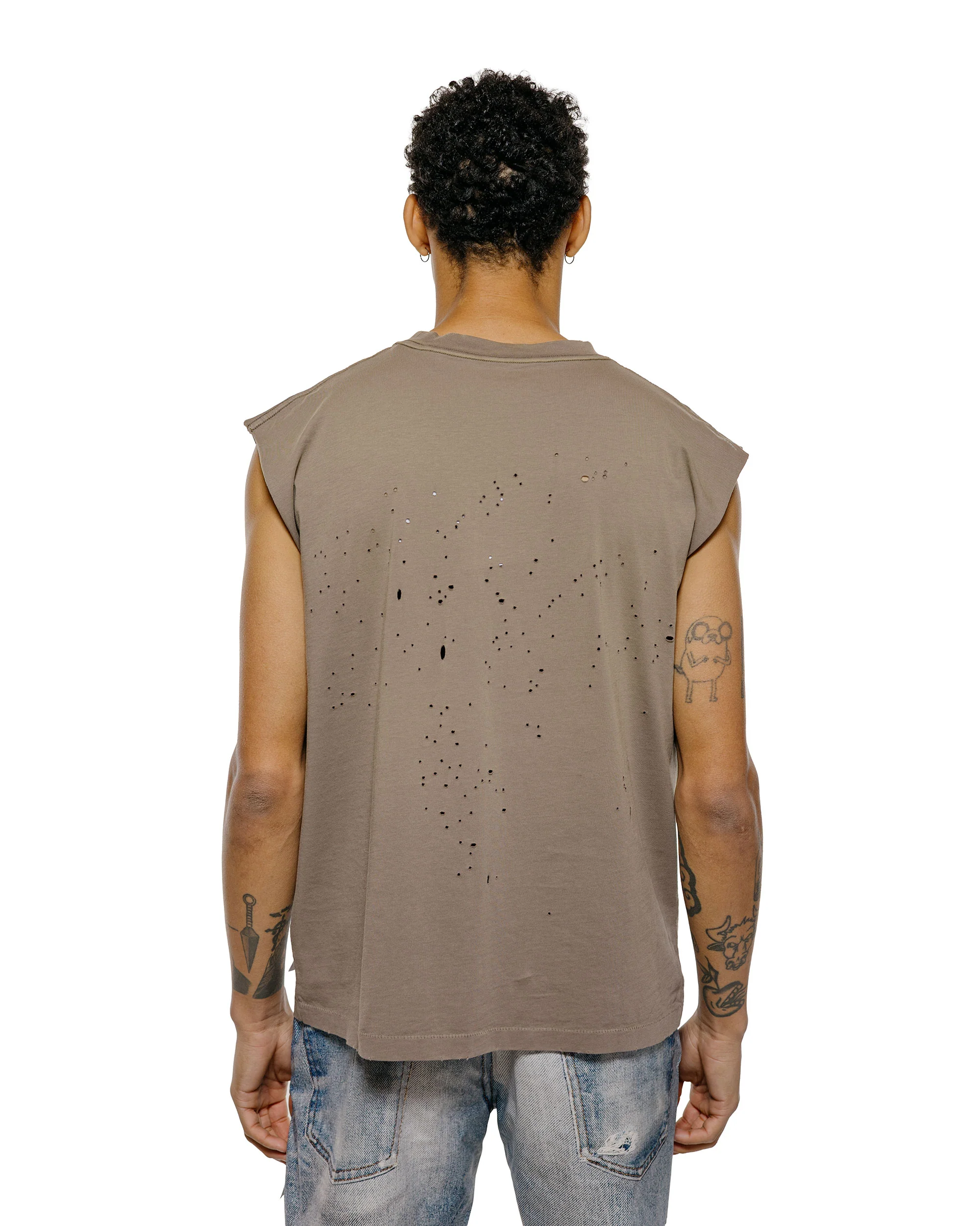 SATISFY MothTech Muscle Tee Sun Bleached Falcon SAB - Image 3
