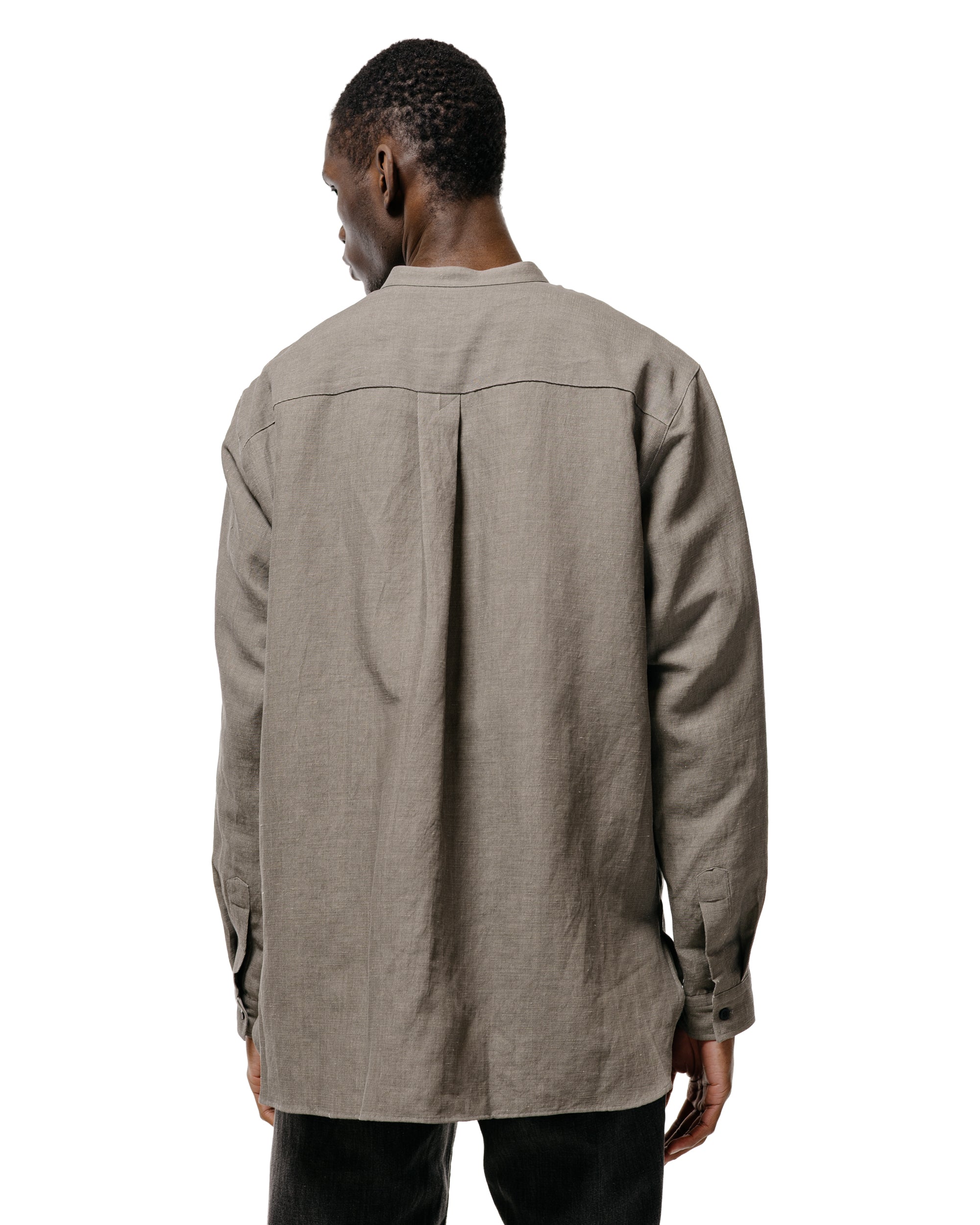 Seya. Riverman Overshirt/Kersey Chambray Linen Clay - Image 4