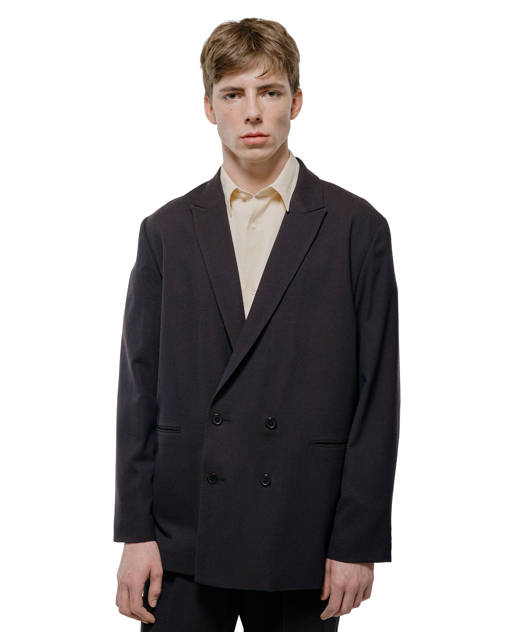 Seya. Travel Tailored Jacket/Summer Herringbone Mud Indigo - Image 2