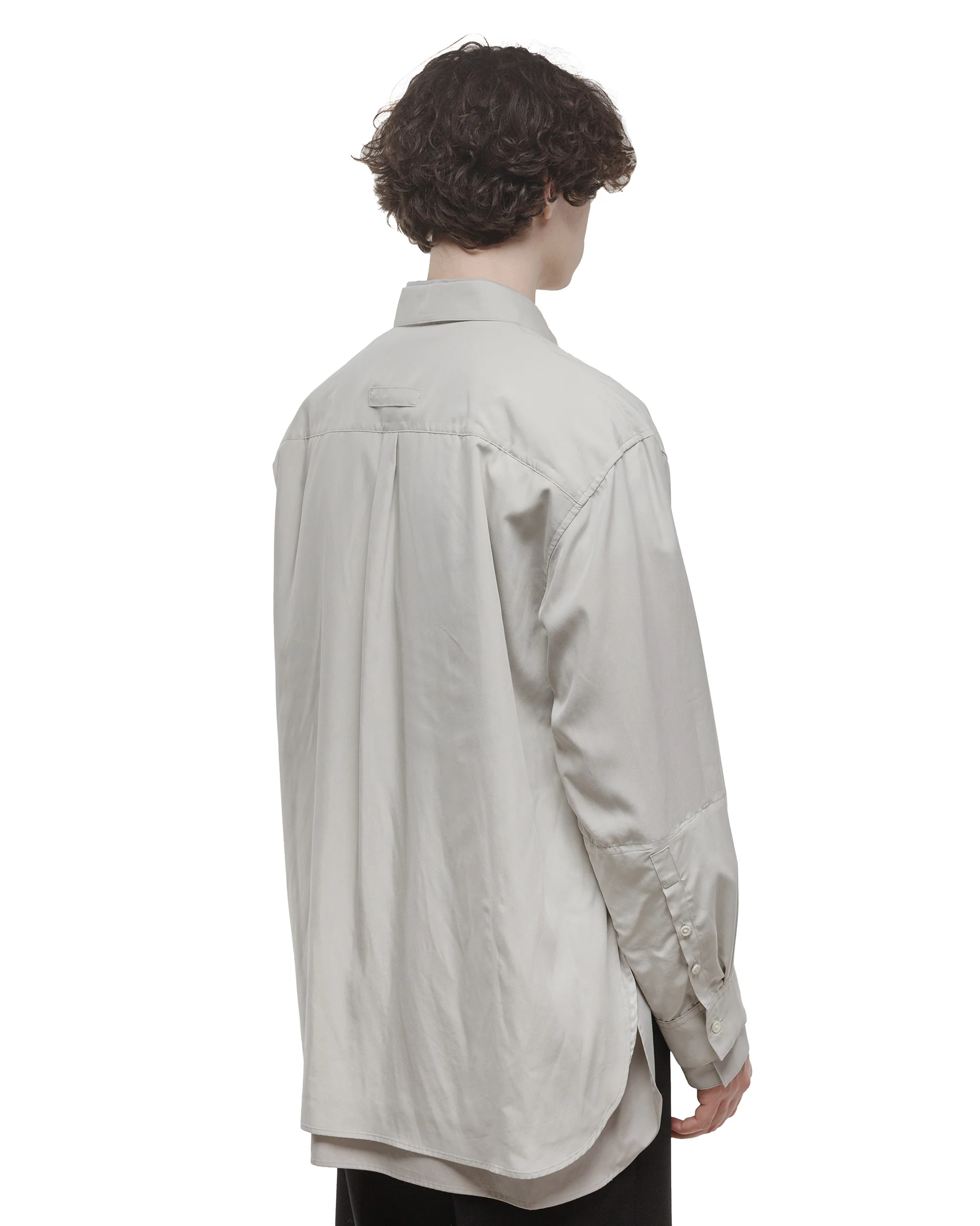 ssstein Oversized Layered Shirt Grey - Image 3