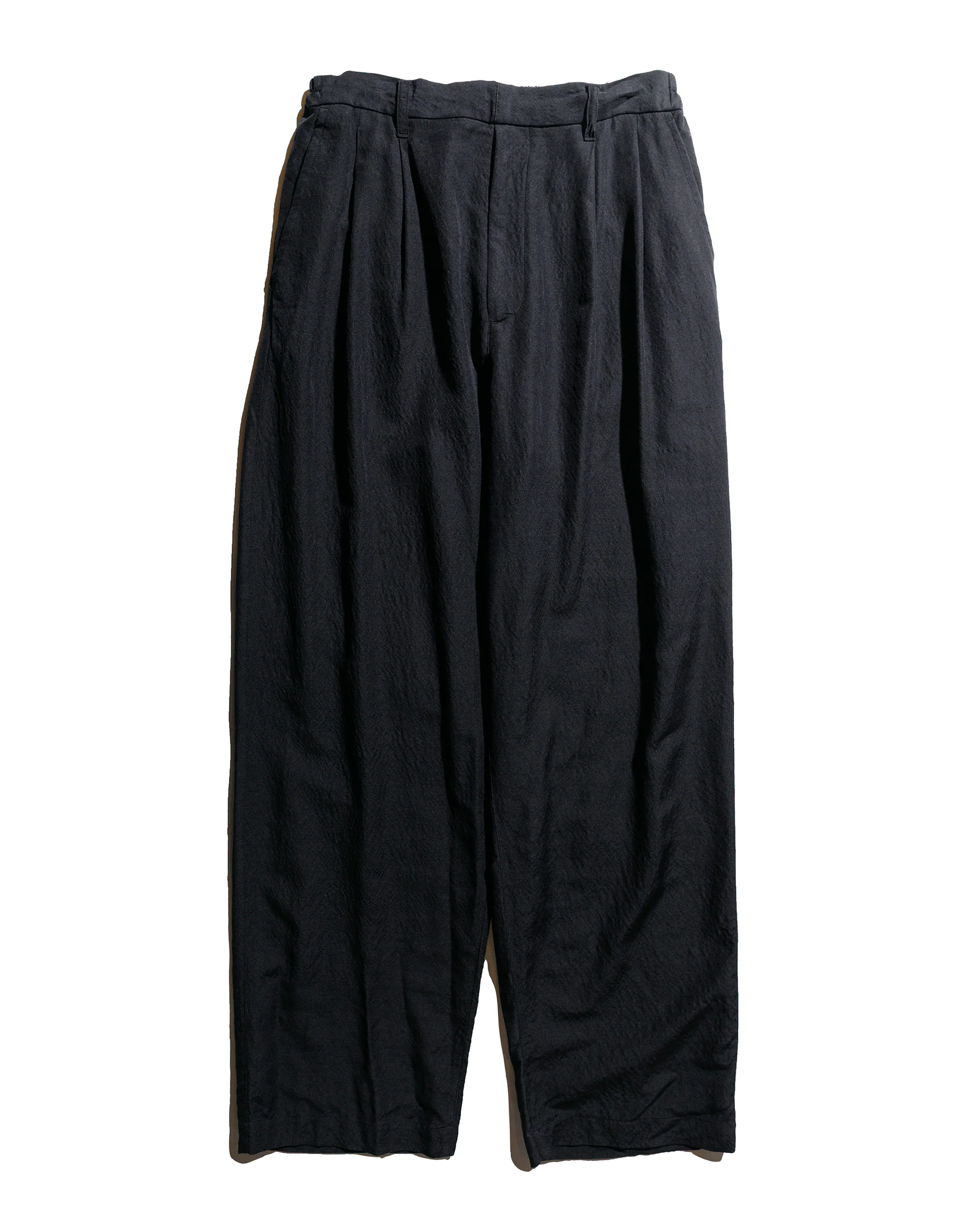 ssstein Wool/Silk Wide Easy Trousers Black